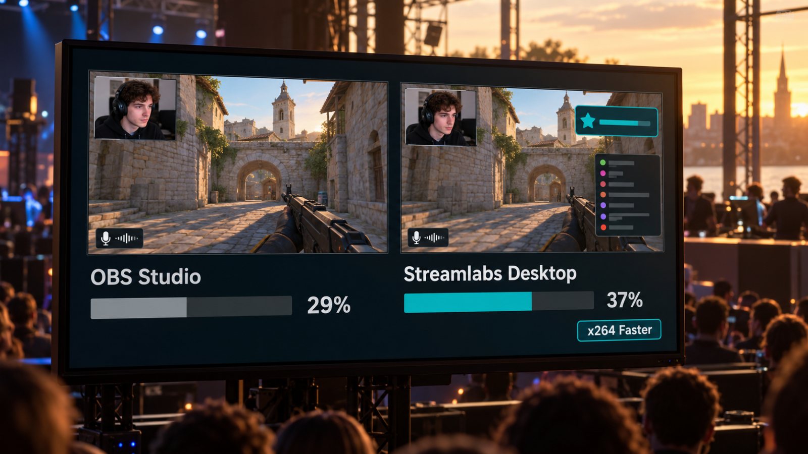 OBS vai Streamlabs: ērtāks sākums var paņemt līdz 28% vairāk CPU
