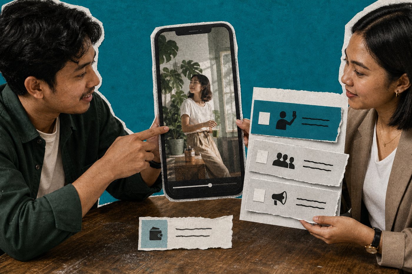 Kreator dan perwakilan brand memisahkan tarif produksi dari hak penggunaan organik dan iklan berbayar.