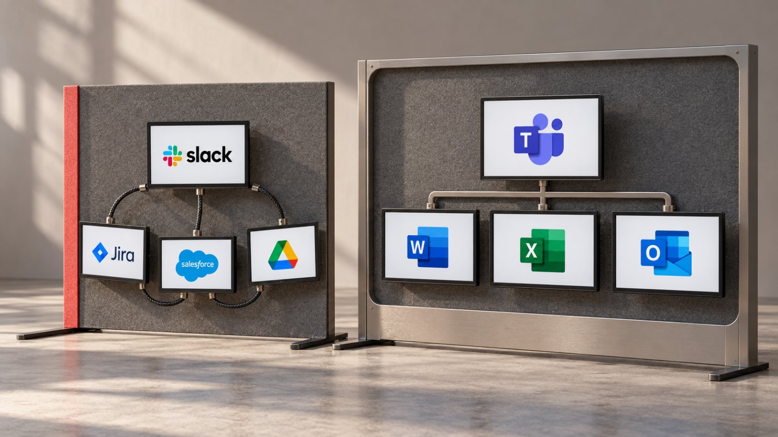 Slack ar Microsoft Teams: integracijų laisvė kainuoja daugiau