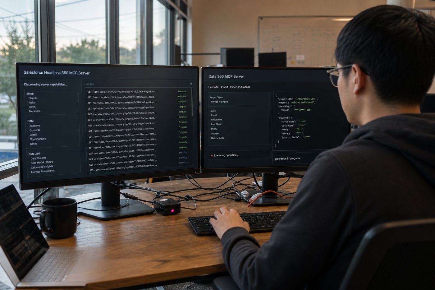 Headless 360 khám phá năng lực trên nhiều phần của Salesforce, còn Data 360 MCP Server chỉ xử lý phạm vi dữ liệu Data 360.