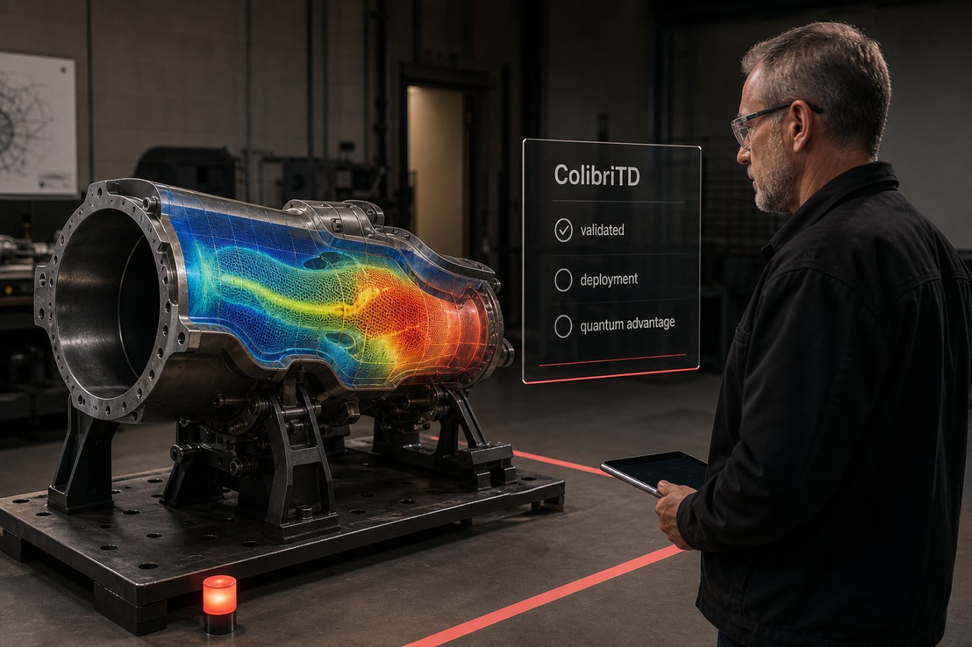 Ein abgeschlossenes ColibriTD-Entwicklungsprojekt wird technisch geprüft, ohne einen produktiven Quantenvorteil vorwegzunehmen