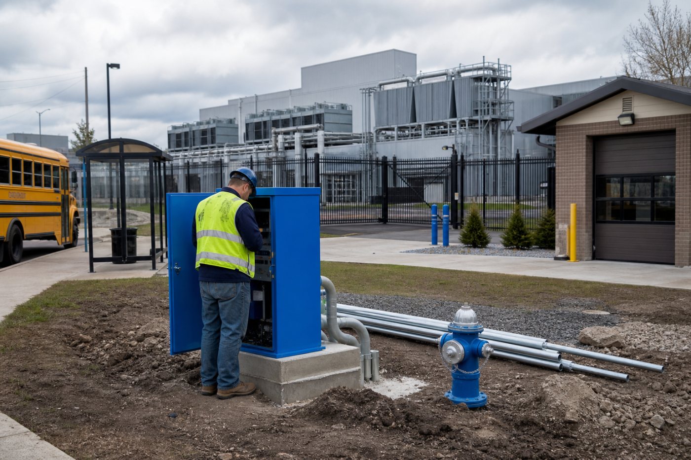 Una comunidad junto a un centro de datos de Meta recibe inversiones en servicios e infraestructura mientras la empresa conserva el control del complejo.