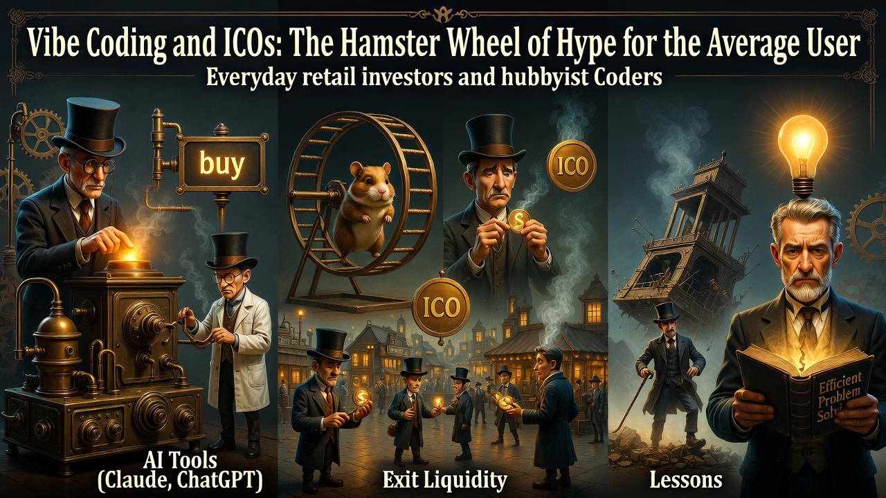 Vibe Coding and ICOs: The Hamster Wheel of Hype for the Average User