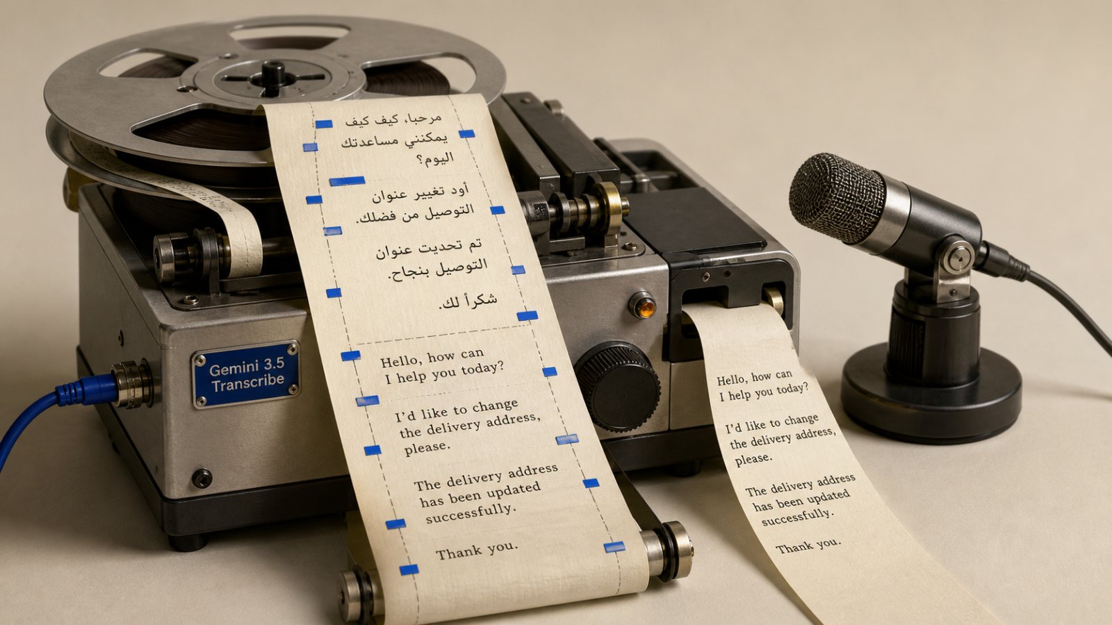 Gemini 3.5 Transcribe يفهم 85 لغة، لكن التوقيتات تخفض الدقة