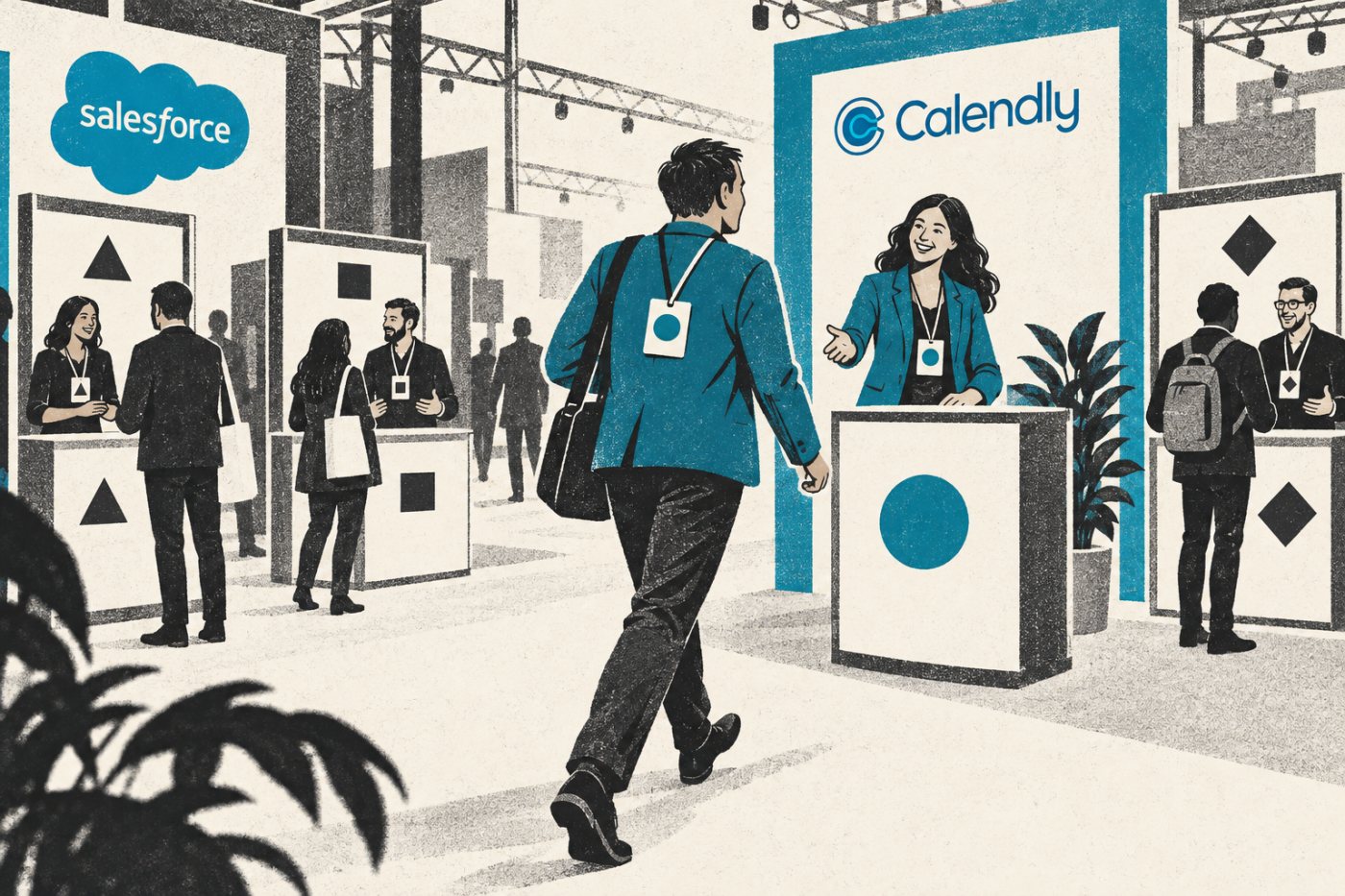 Il routing commerciale di Calendly assegna un incontro al responsabile di un account esistente.
