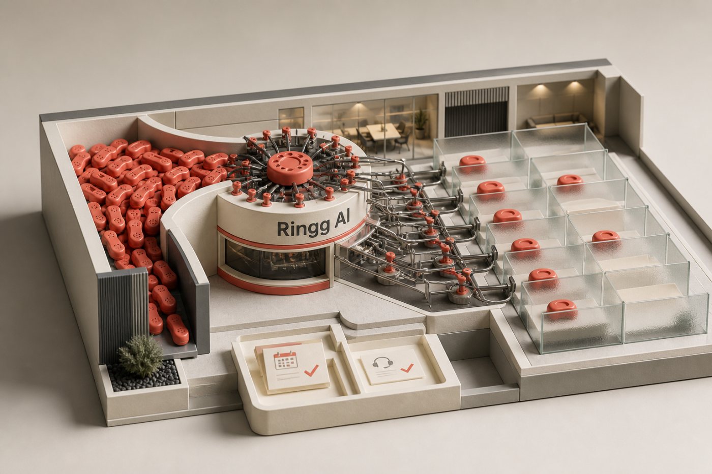 Ringg AI call attempts are kept distinct from completed enterprise outcomes and revenue.