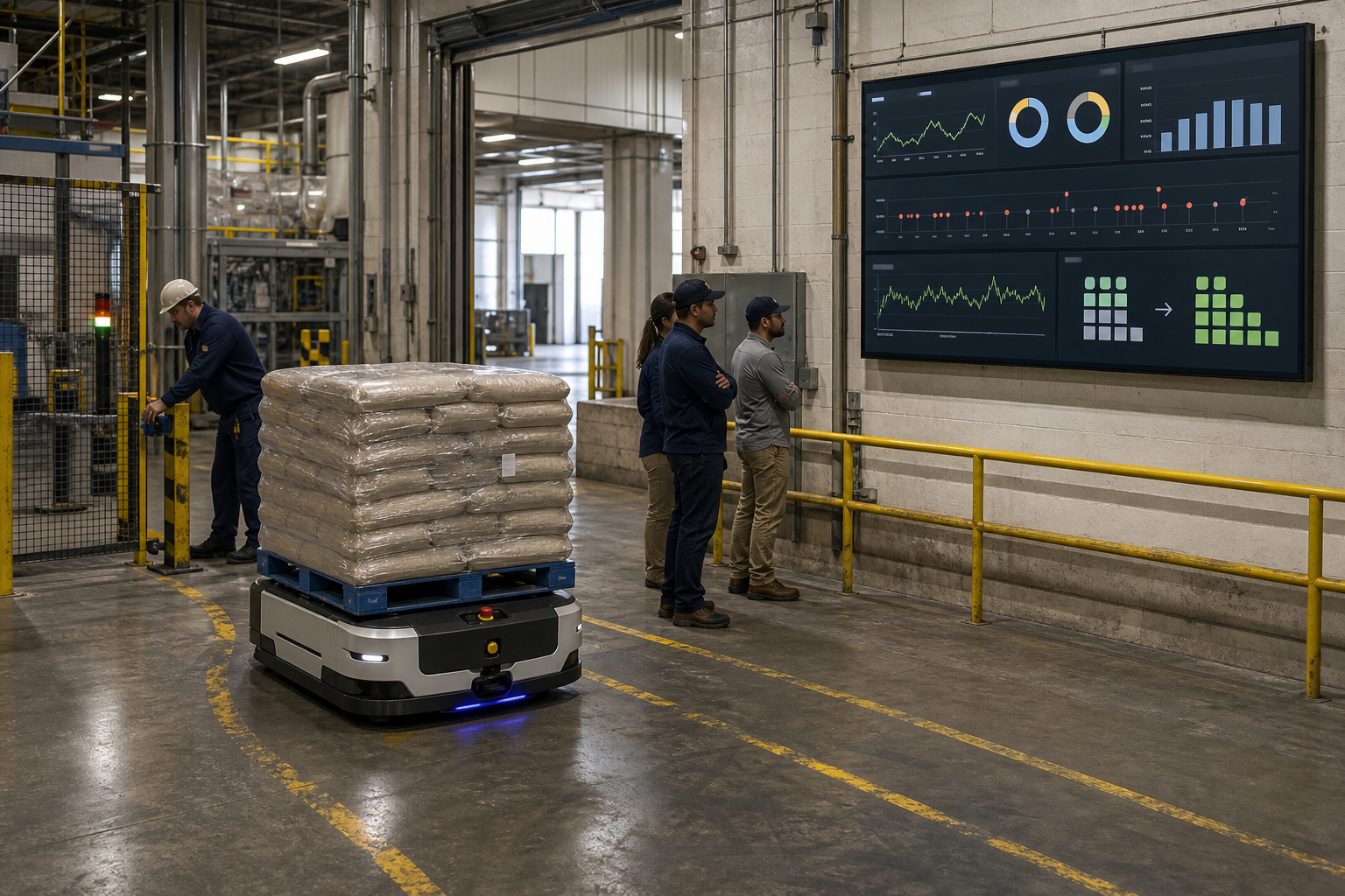 Remote operators supervise specialized mining automation with safety monitoring and fallback controls