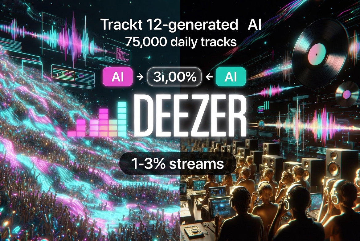 44% of All New Music on Deezer Is AI-Generated — But Almost Nobody Is Actually Listening to It