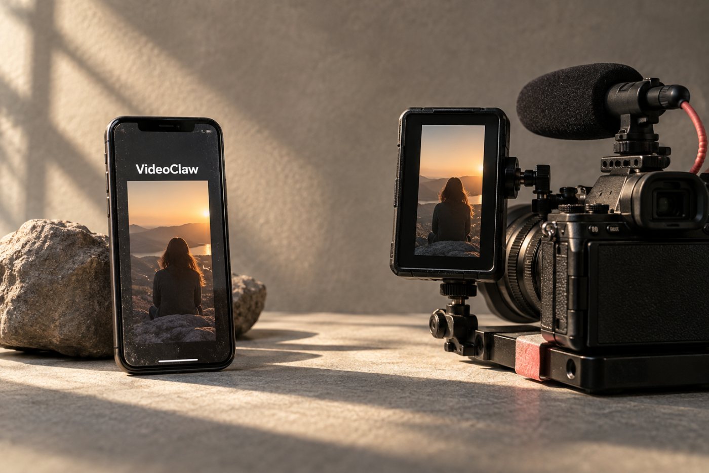 El flujo de VideoClaw convierte una oportunidad temática en guion, recursos, voz y un vídeo social terminado.