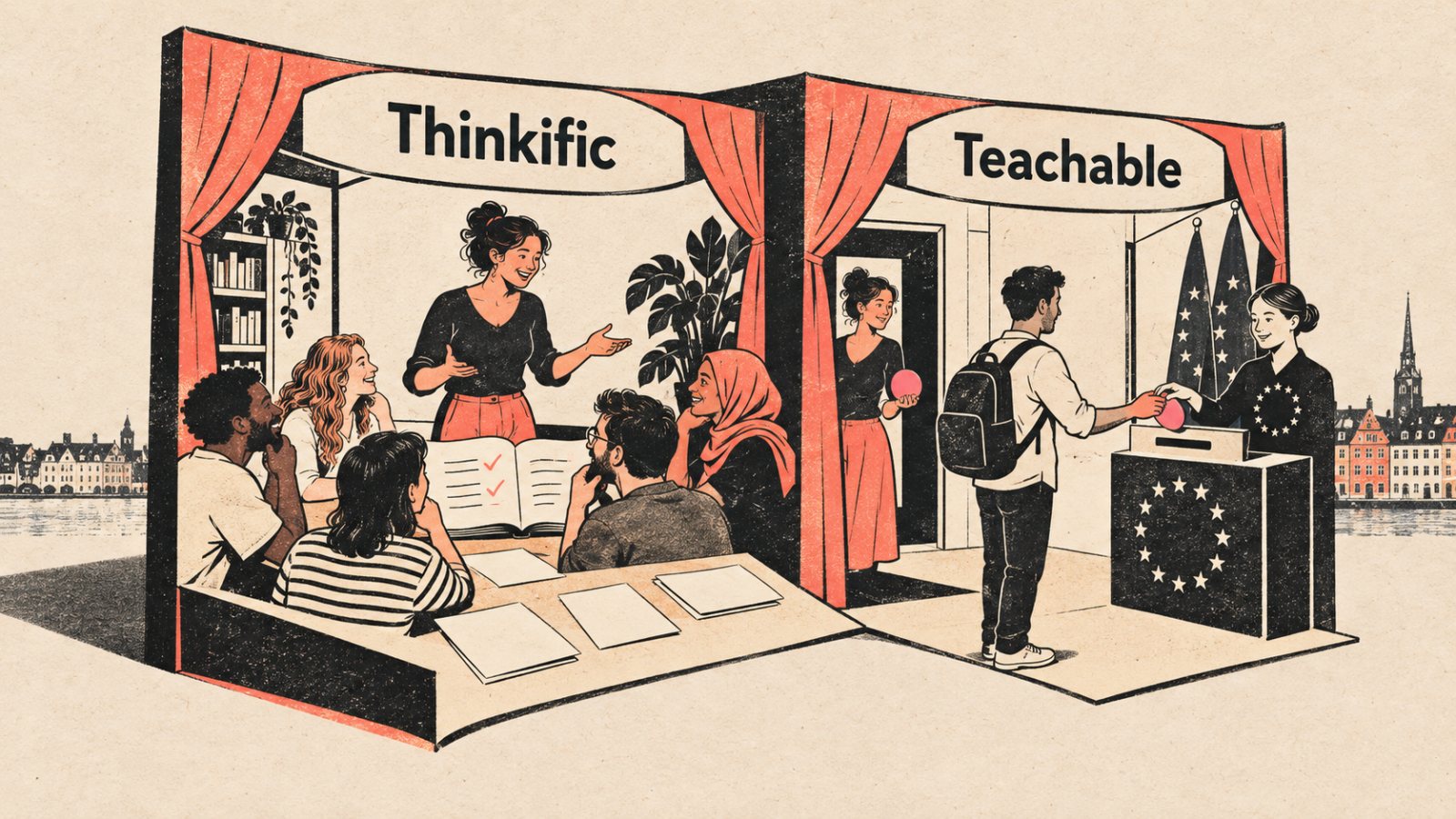 Thinkific eller Teachable? Momsarbejdet kan være mere værd end kursusloftet