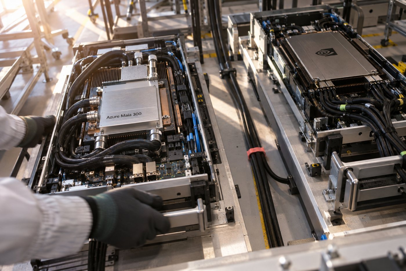 „Azure Maia 300“ ir „Nvidia“ GPU kaip greta galintys veikti skirtingų debesijos apkrovų spartintuvai