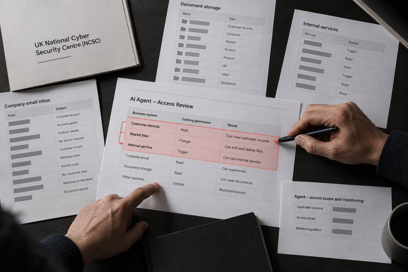 Investigators trace the business data, services and privileges available to an unapproved AI agent.