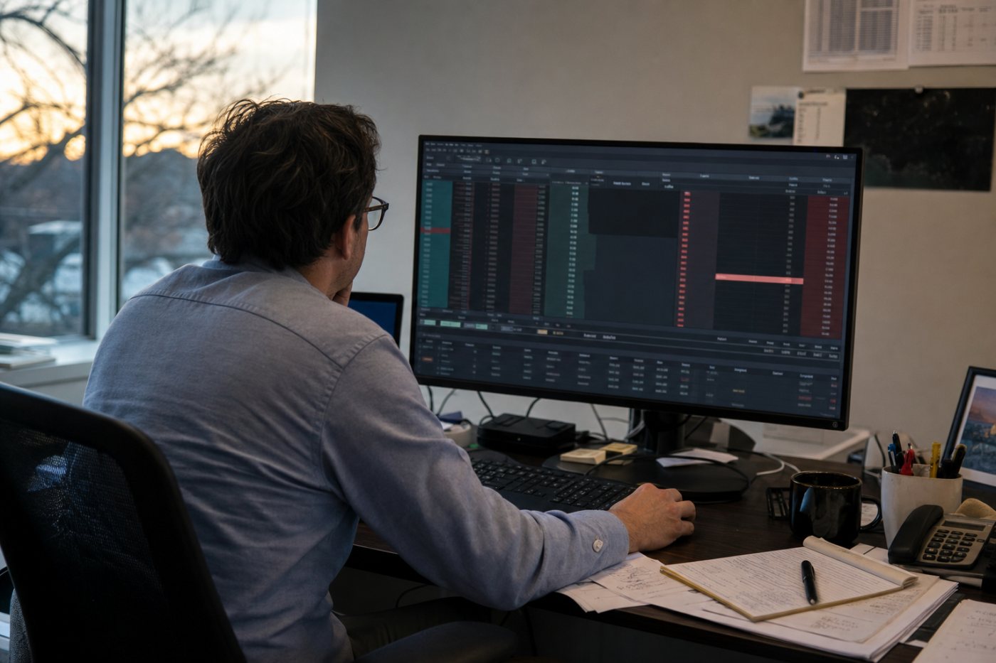 A wide-spread security gives a limit order a partial fill while the remaining shares stay unexecuted.