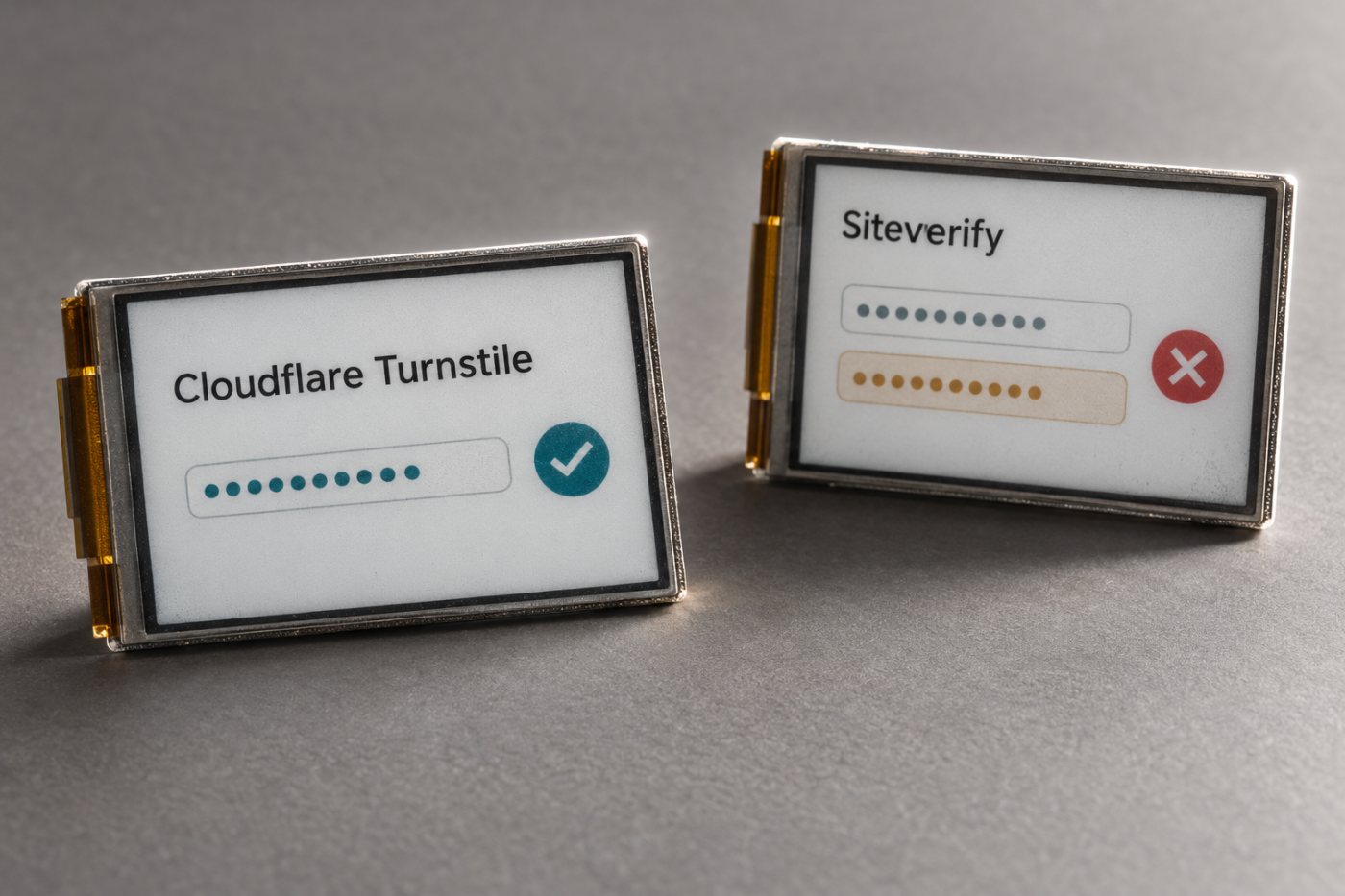 Tokenul Turnstile al unui formular este validat prin Siteverify înainte ca serverul să accepte cererea.