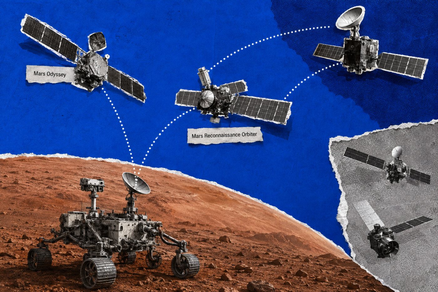 موجودہ Mars orbiters کے ساتھ نیا dedicated relay متعدد مریخی مشنز کی گنجائش بڑھاتا ہوا