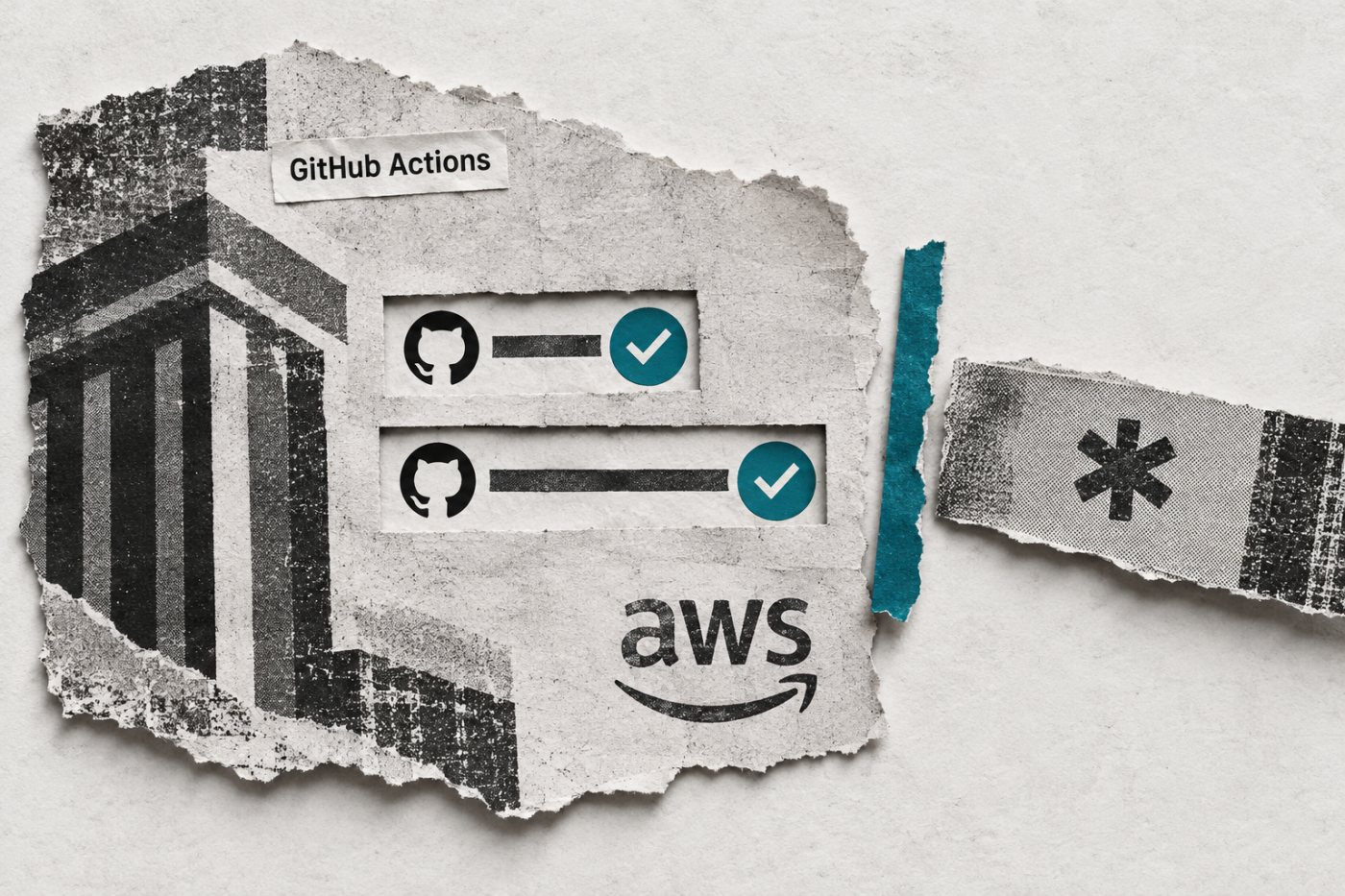 Polityka zaufania roli AWS IAM ogranicza token GitHub Actions przez warunki aud i sub do wskazanego repozytorium i gałęzi.
