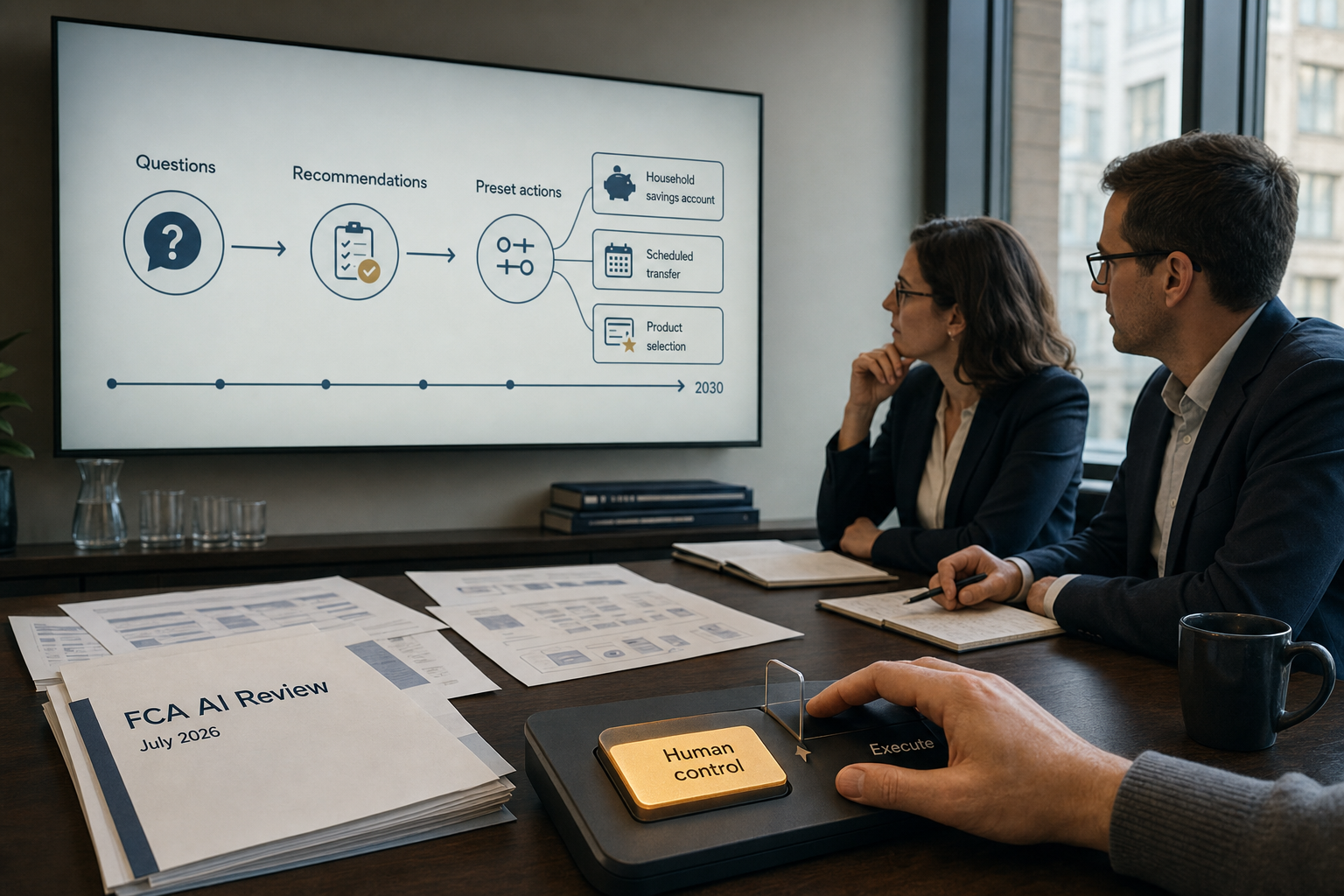 FCA review materials outline how autonomous AI could change savings decisions and retail financial services