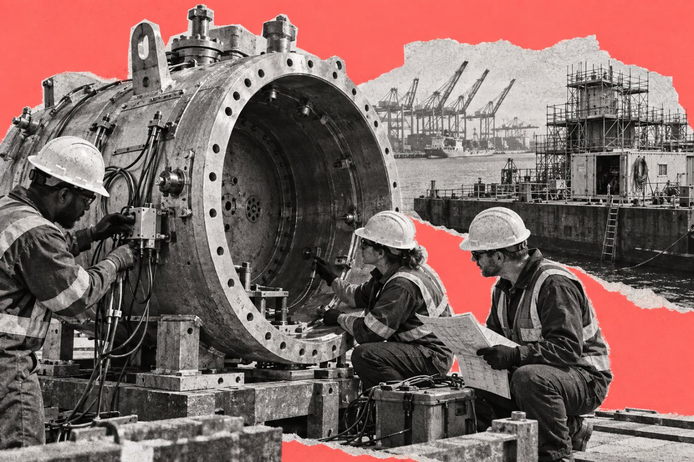 Engenharia da Bluecore avança na barcaça antes da geração comercial de energia.