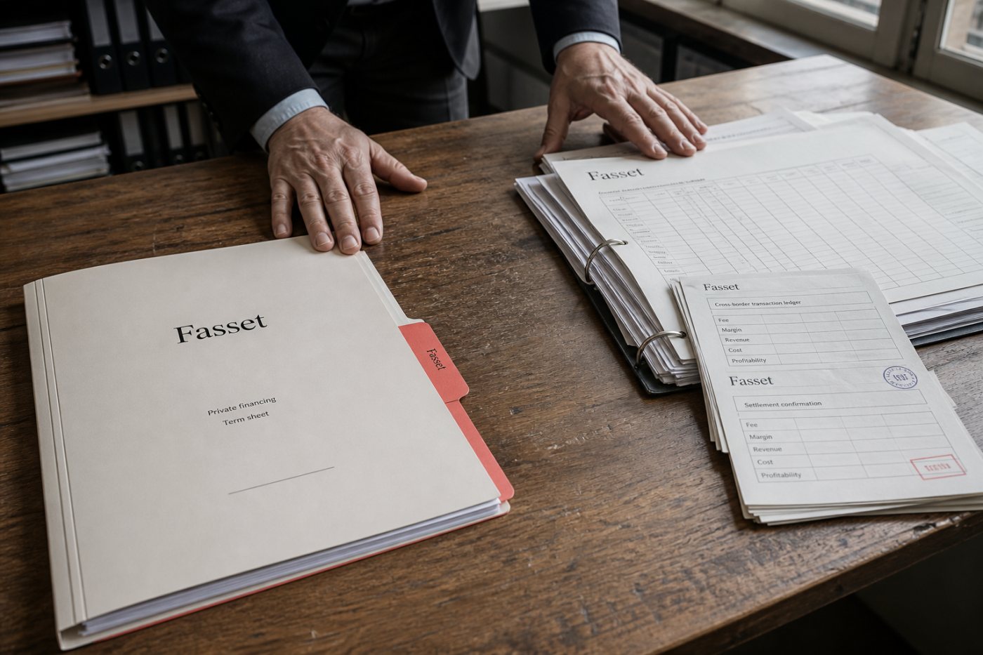 La valorisation privée de Fasset et son volume de transactions apparaissent comme deux mesures économiques distinctes.