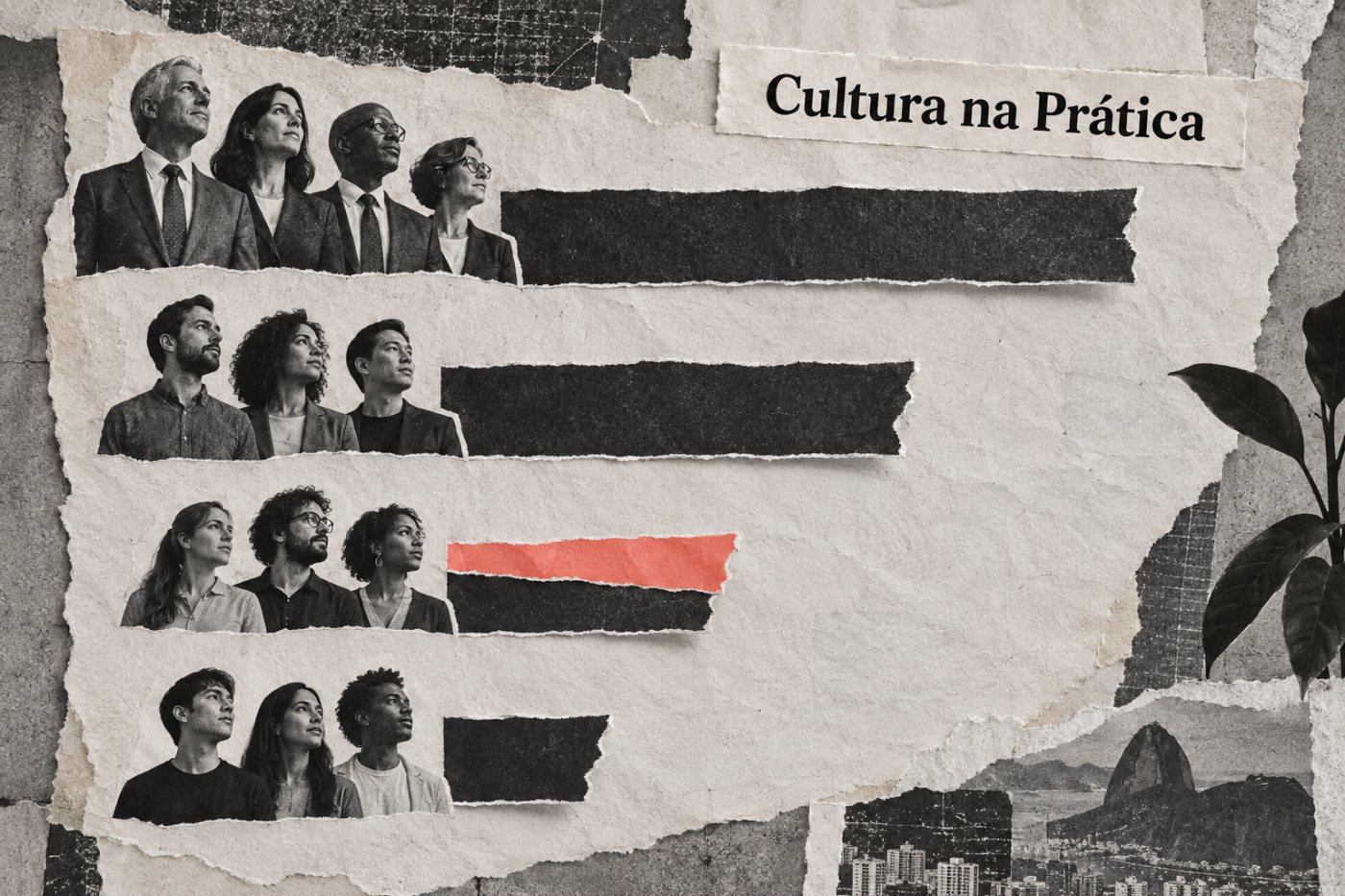 Vivência declarada da cultura da empresa cai da direção aos analistas na pesquisa Cultura na Prática.