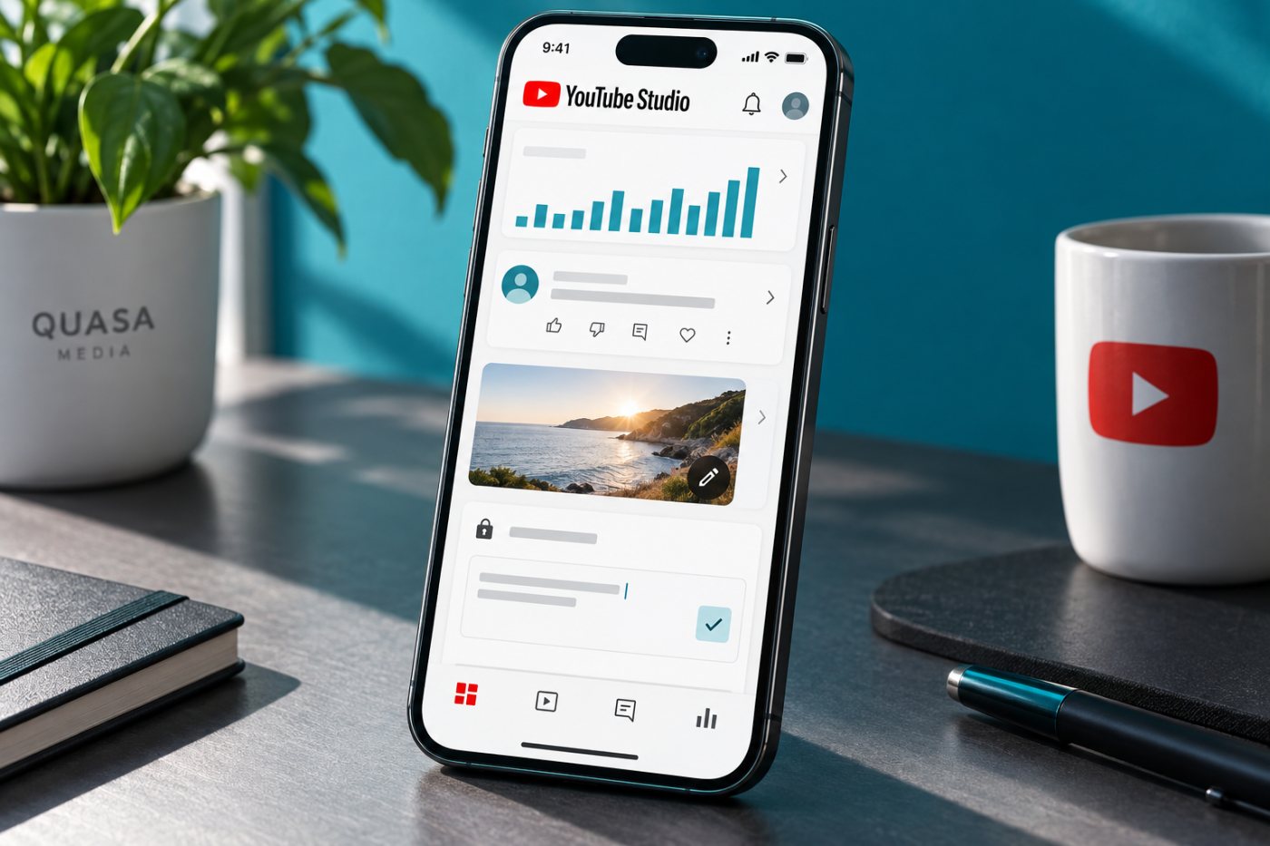 YouTube Studio mis à jour valide Analytics, commentaires, miniature et modification d’une vidéo privée