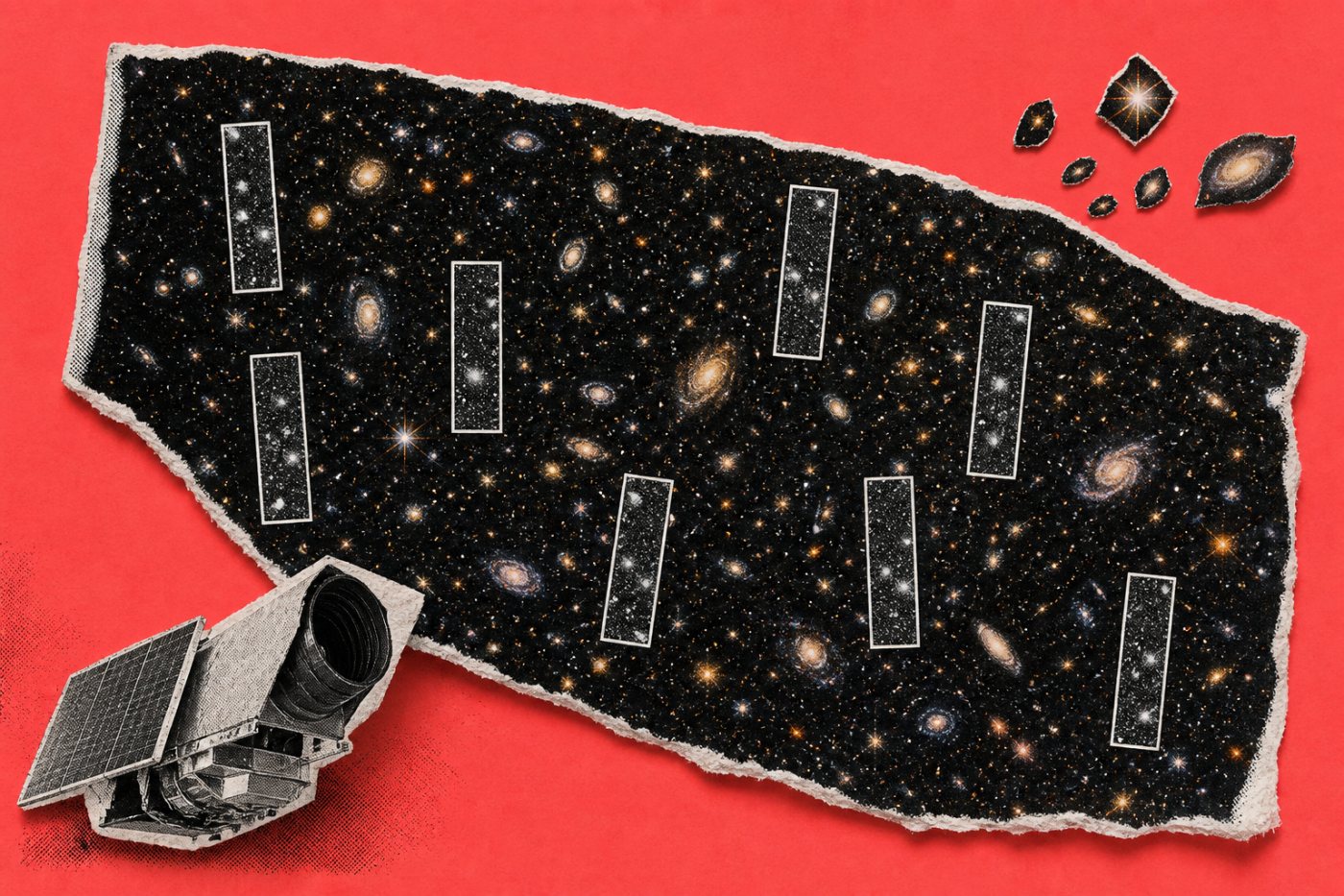 Le champ de 1 035 minutes d’arc carrées du WFI de Roman comparé à celui de 4,7 minutes d’arc carrées de WFC3 sur Hubble.