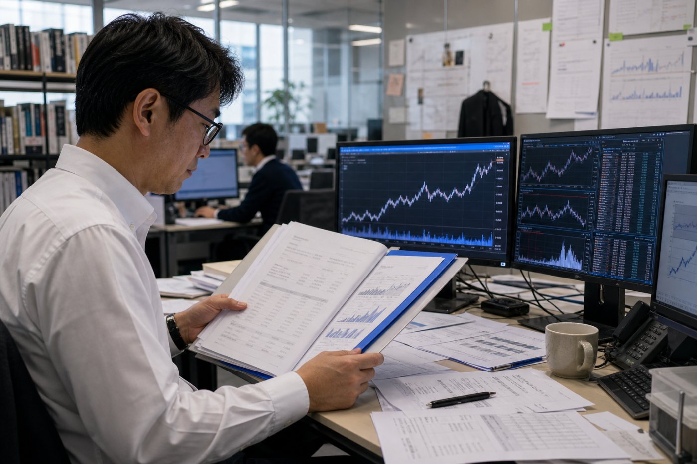 AI関連株の値動きを利益予想の改善分と短期的な投機分に分ける分析
