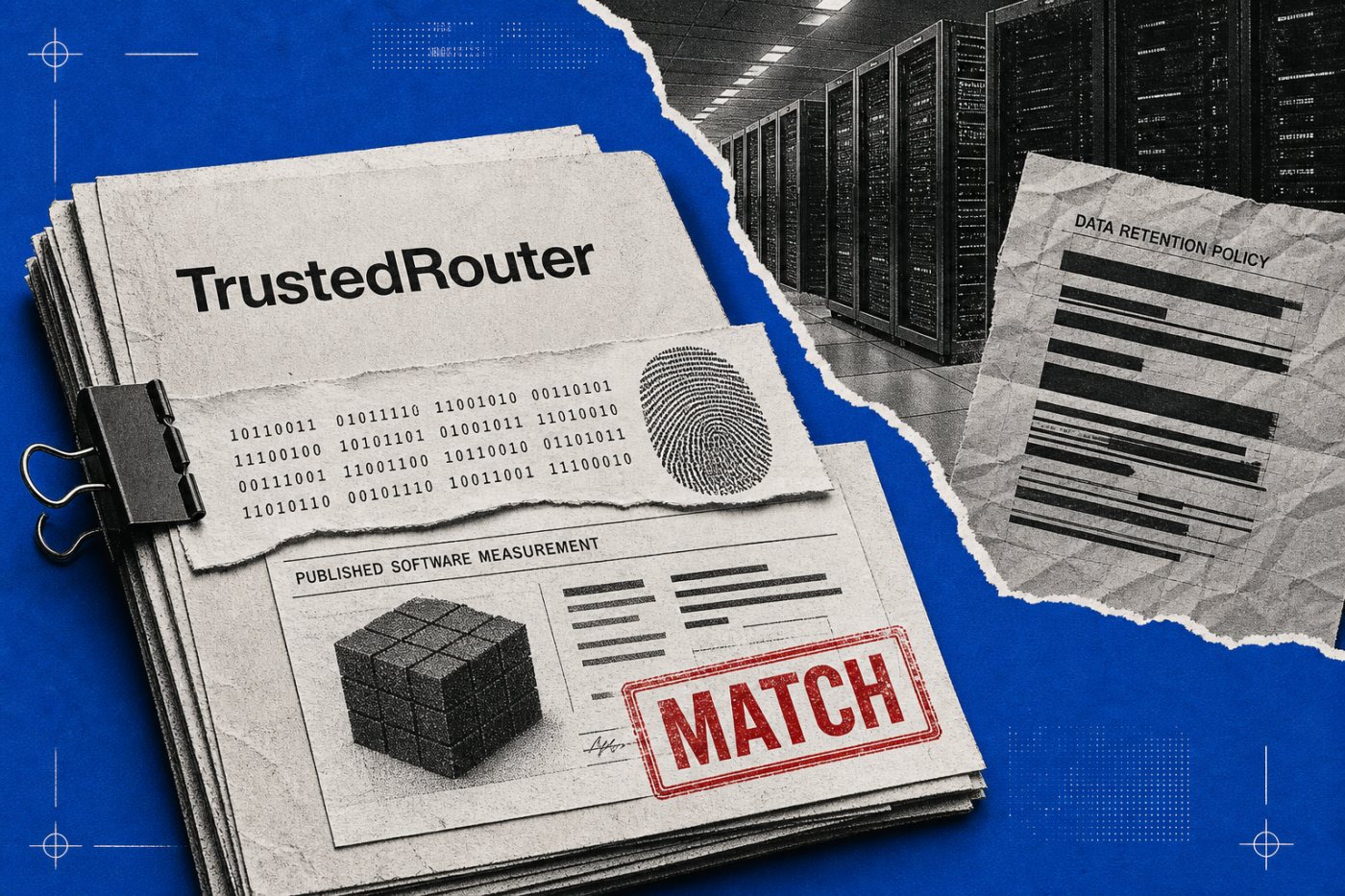 TrustedRouter बाइनरी का सत्यापन सफल है, लेकिन मूल प्रदाता पर अलग डेटा-प्रतिधारण नीति लागू रहती है