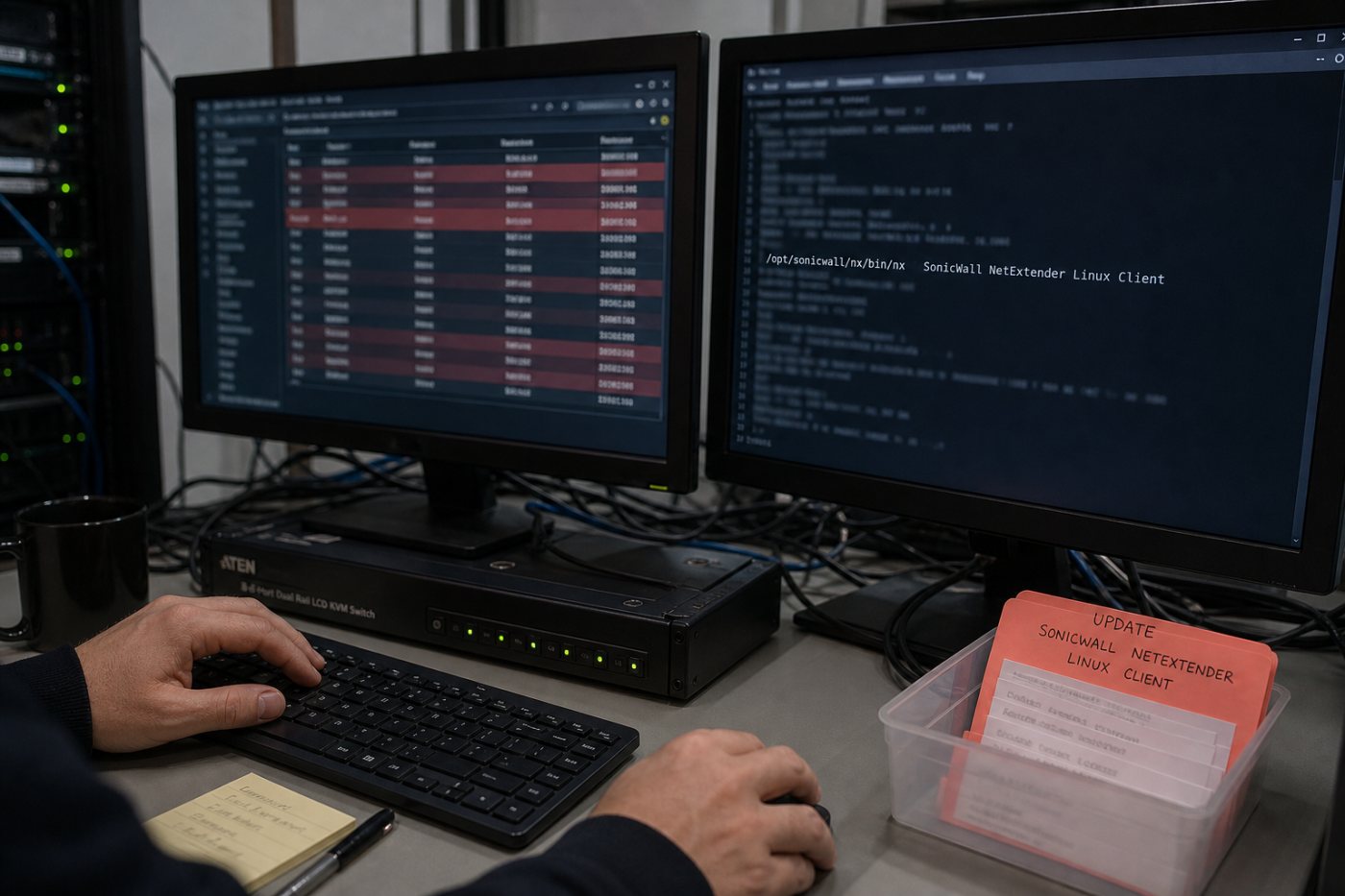 Сверка установленных и реально запускаемых версий SonicWall NetExtender на Linux выявляет клиенты 10.3.5 и старше.