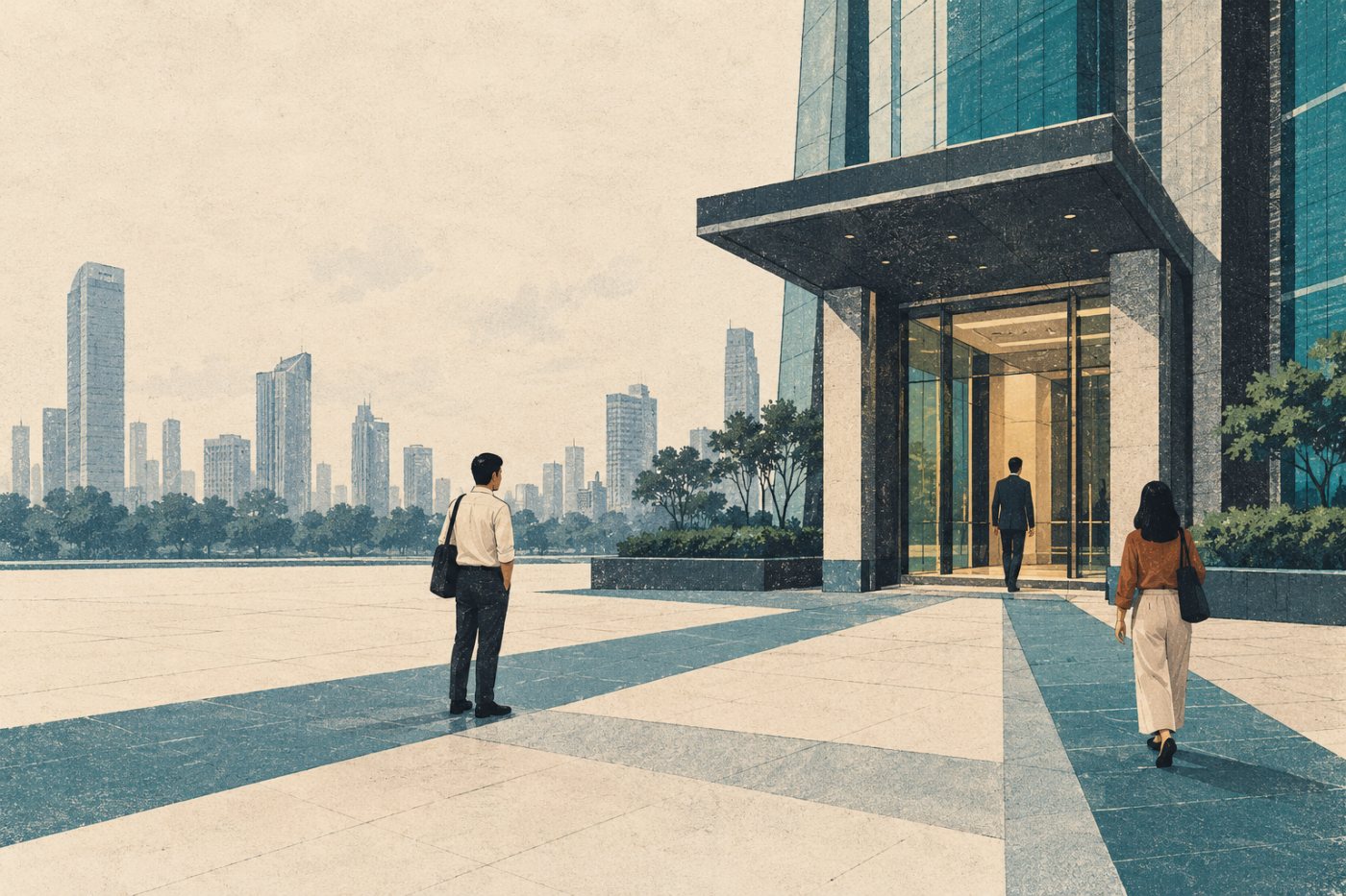 Akses menuju Telkom Landmark Tower menggambarkan pentingnya menetapkan izin penggunaan ModelHub di tingkat perusahaan.