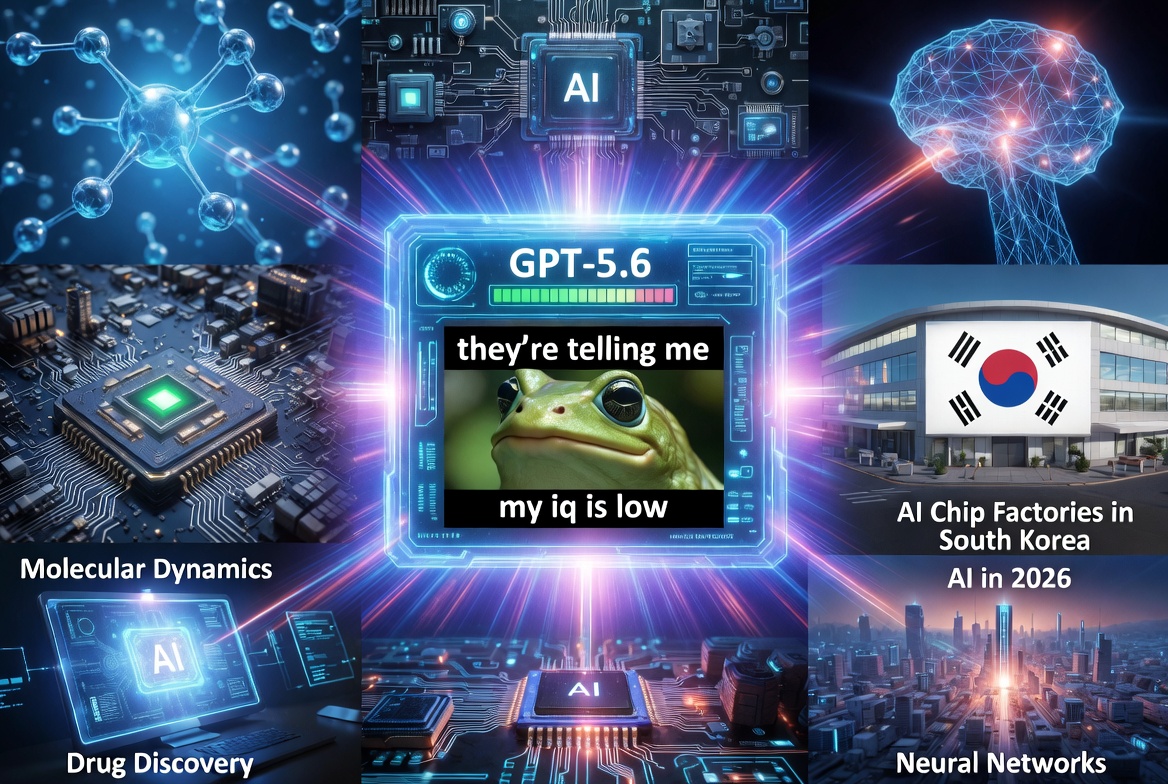 AI News Roundup: GPT-5.6 Rumors Intensify, Anthropic Eyes Custom Chips, South Korea’s Massive Semiconductor Push, and AI in Drug Discovery