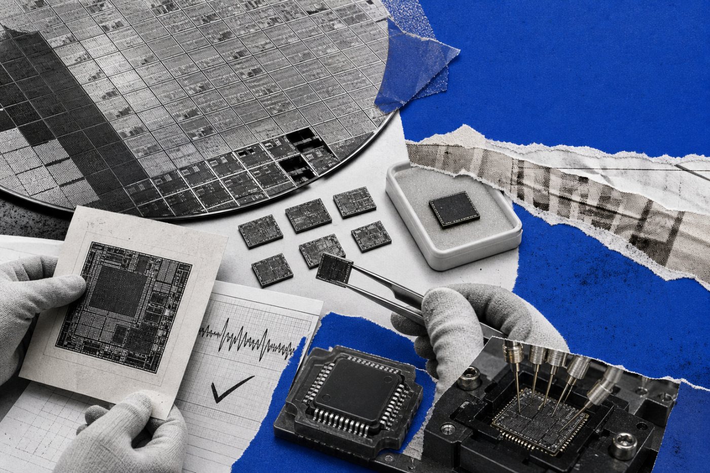 Сверка пластины, корпусов и результатов испытаний ASIC отделяет компонент, не соответствующий проекту