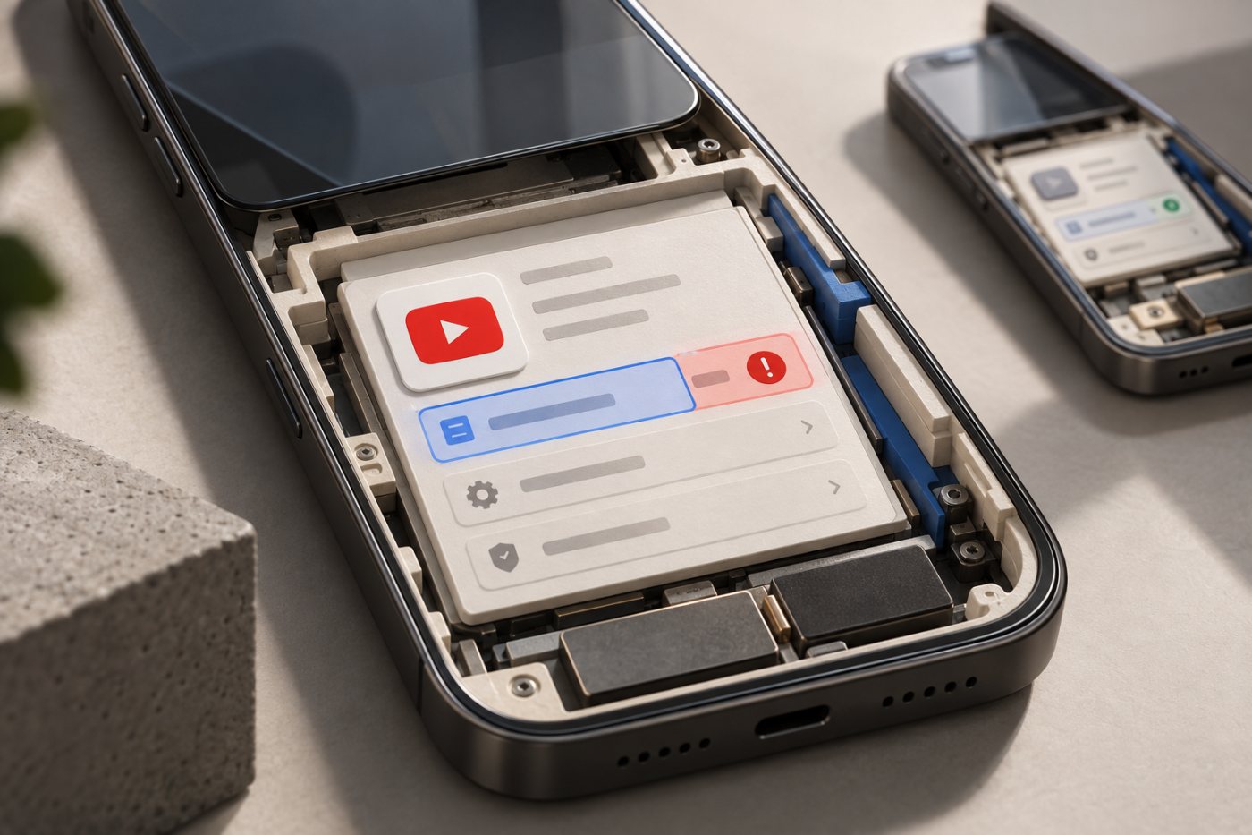 YouTube Studio application details identify version 24.31.6 as an unsupported installation.