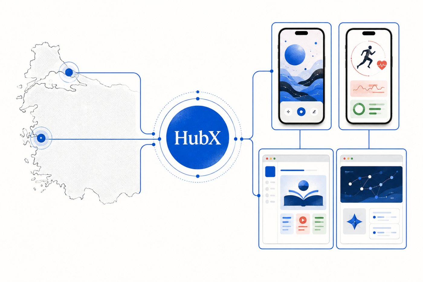 Operasi portofolio aplikasi HubX setelah perusahaan menerima investasi eksternal pertamanya.