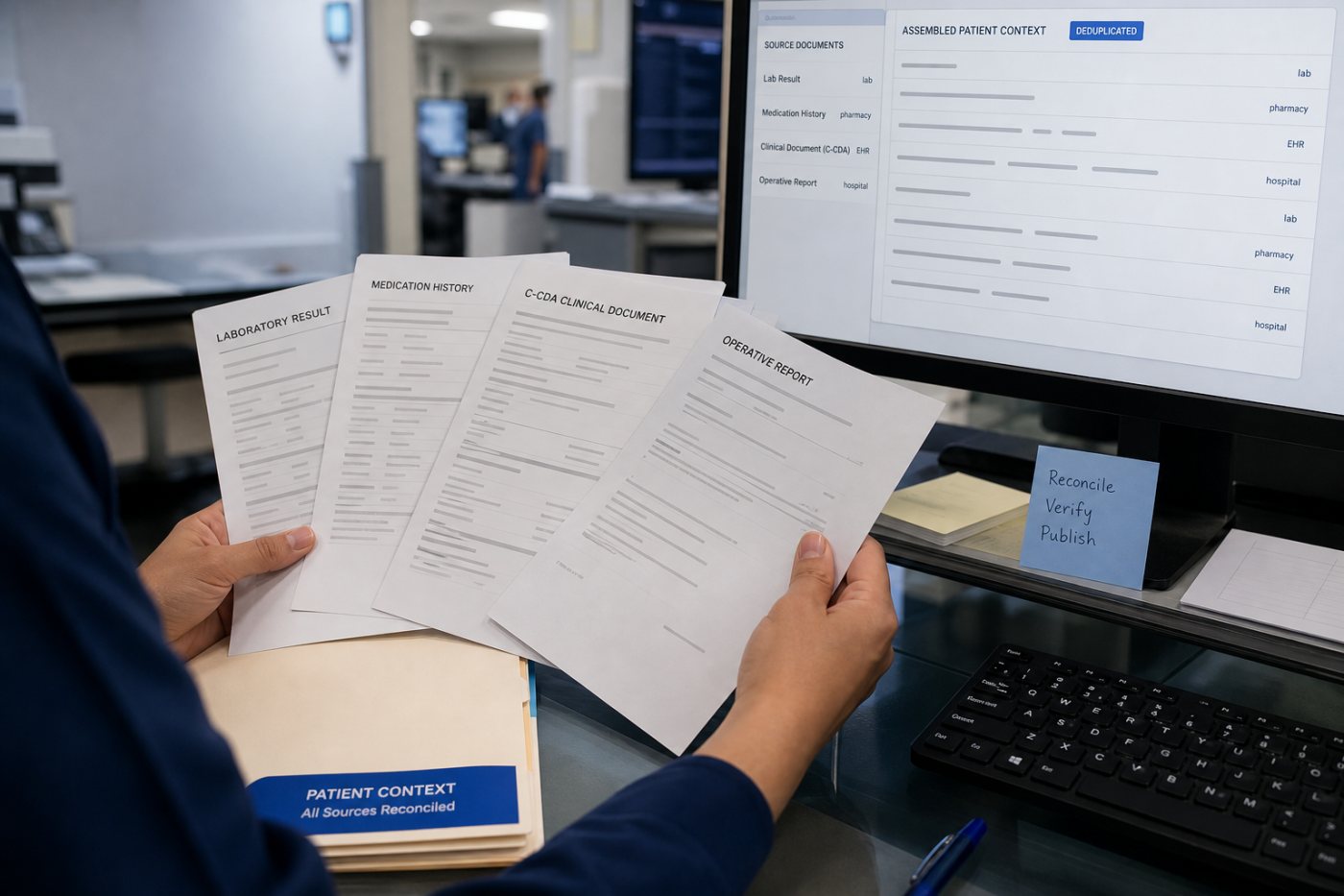 La infraestructura de Metriport prepara registros de varias fuentes para su consulta clínica y posterior uso mediante IA.