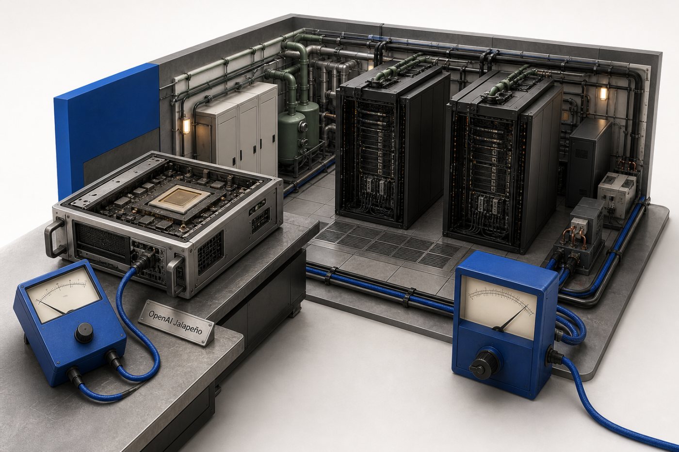 Jalapeño और NVIDIA प्रणालियों की पैकेज शक्ति तथा पूरी सुविधा की खपत का अलग मापन