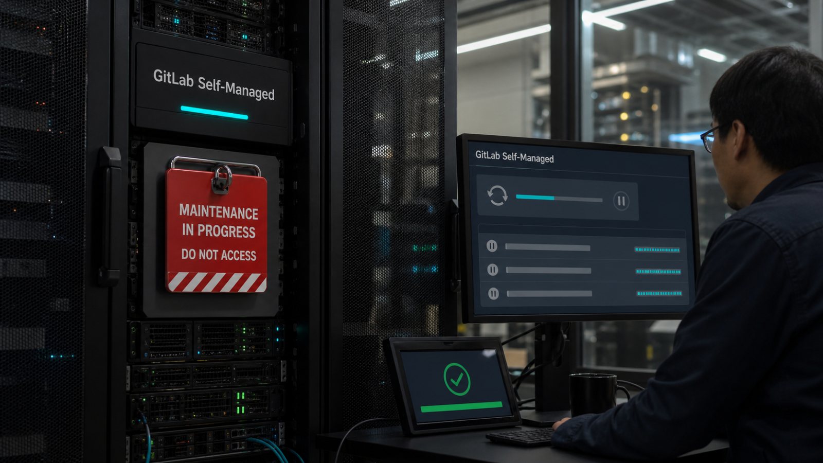GitLab vá lỗi chạy lệnh trong CI: máy chủ đơn nút phải chấp nhận downtime