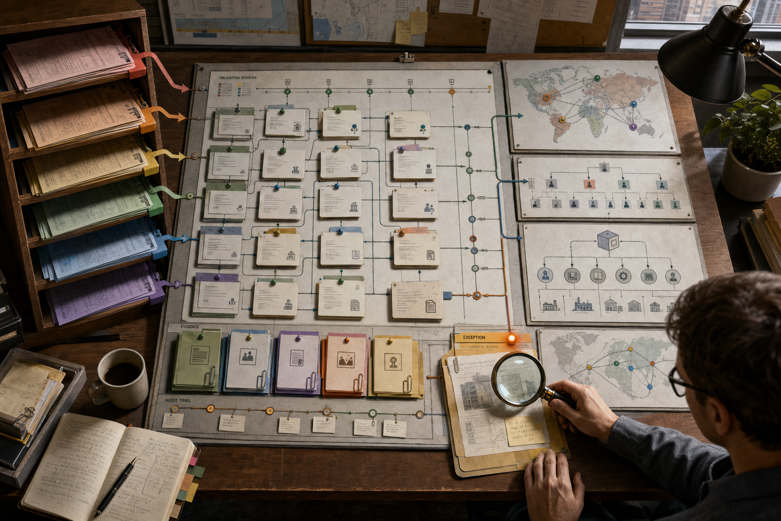 A unified compliance register connects a startup’s jurisdictions, licenses, renewal dates, owners, and audit evidence in one operational dashboard.