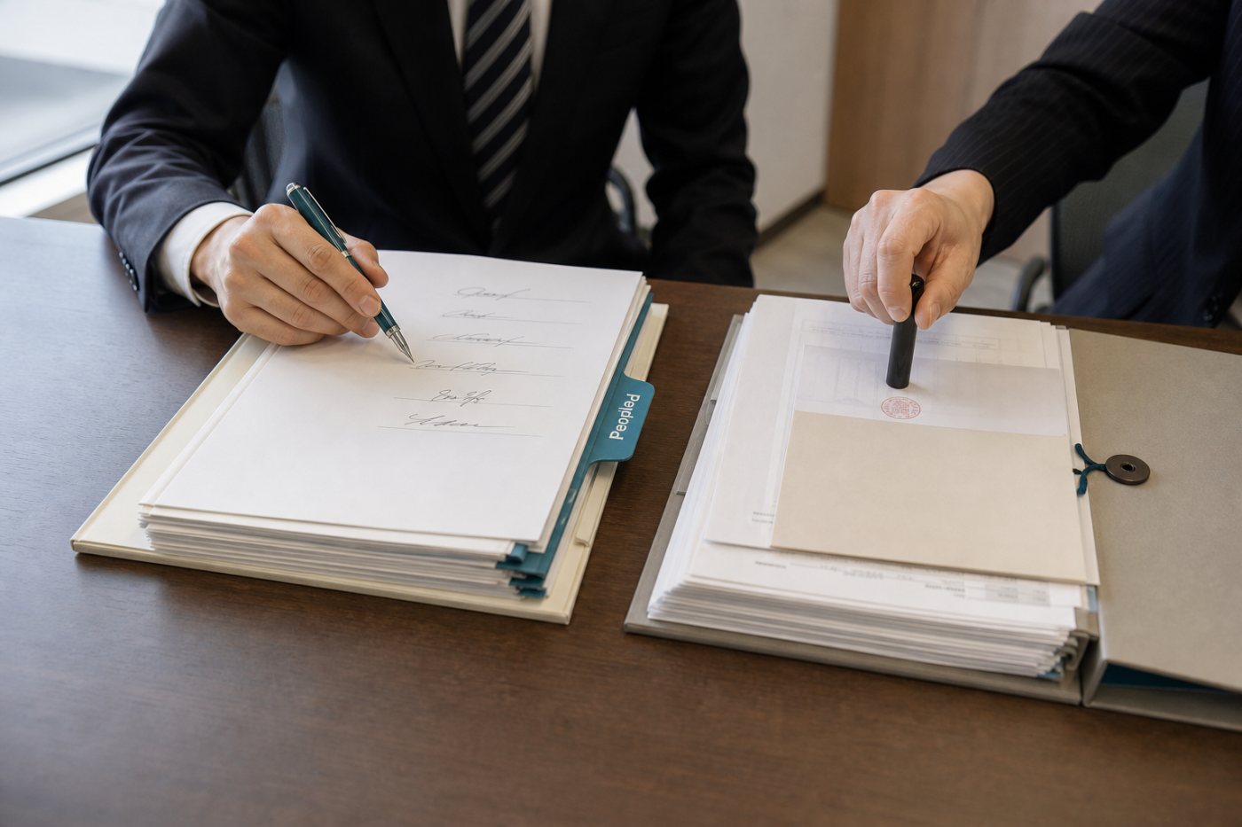 Ventilation du financement de PeopleX entre 4,55 milliards de yens de capital et 900 millions de yens de dette.