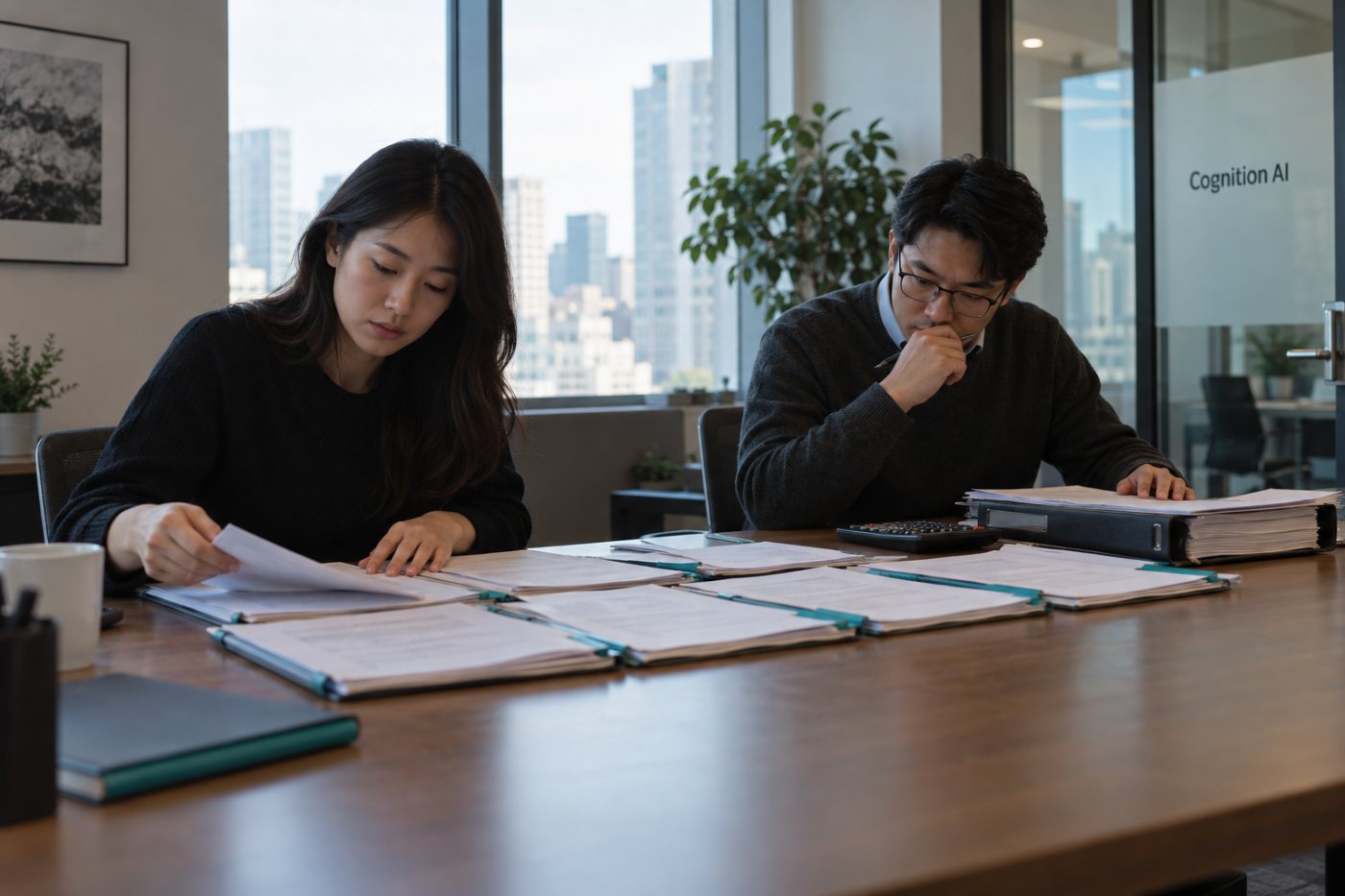 Cognition AI의 약 9억 달러 연환산 매출과 확정 연간 매출의 차이를 검토하는 과정