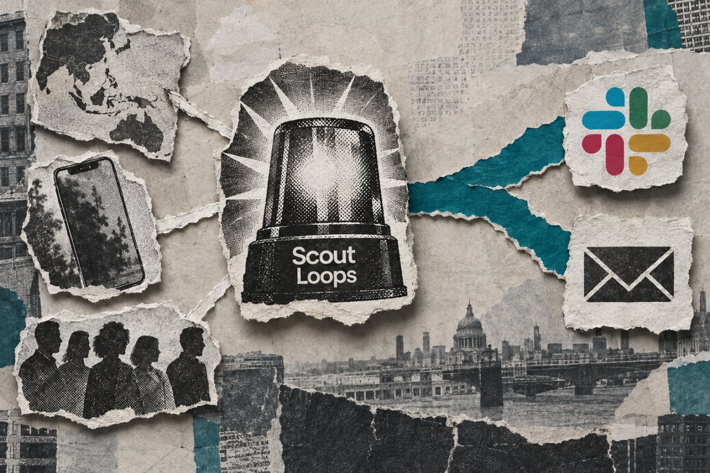 Scout by Loops sends an explanation of a KPI change through a messaging or email channel.