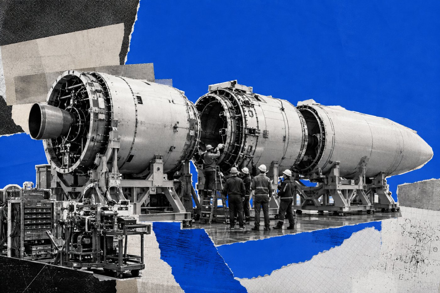 Estágios do lançador orbital SL1 são integrados antes do primeiro voo do programa.