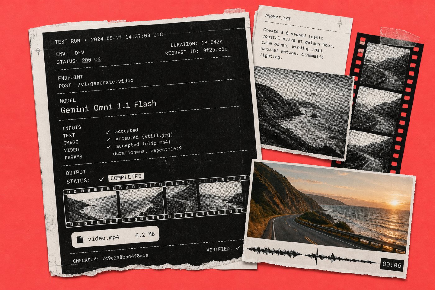 Die stabile Gemini Omni 1.1 Flash API verarbeitet Text-, Bild- und Videoeingaben zu einer Videoausgabe.