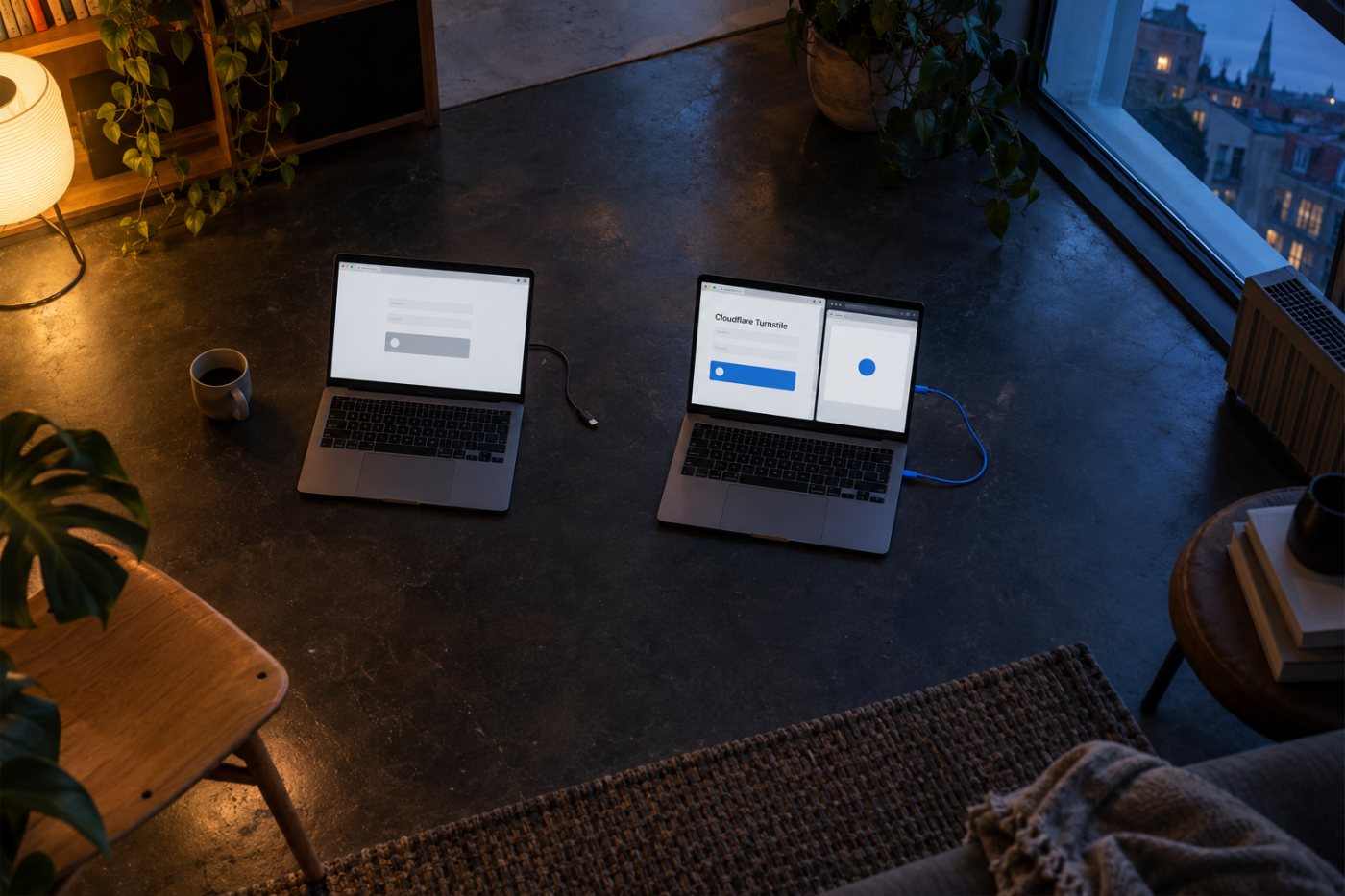 En formular skifter fra reCAPTCHA til Cloudflare Turnstile, mens tokenet fortsat skal nå backend.