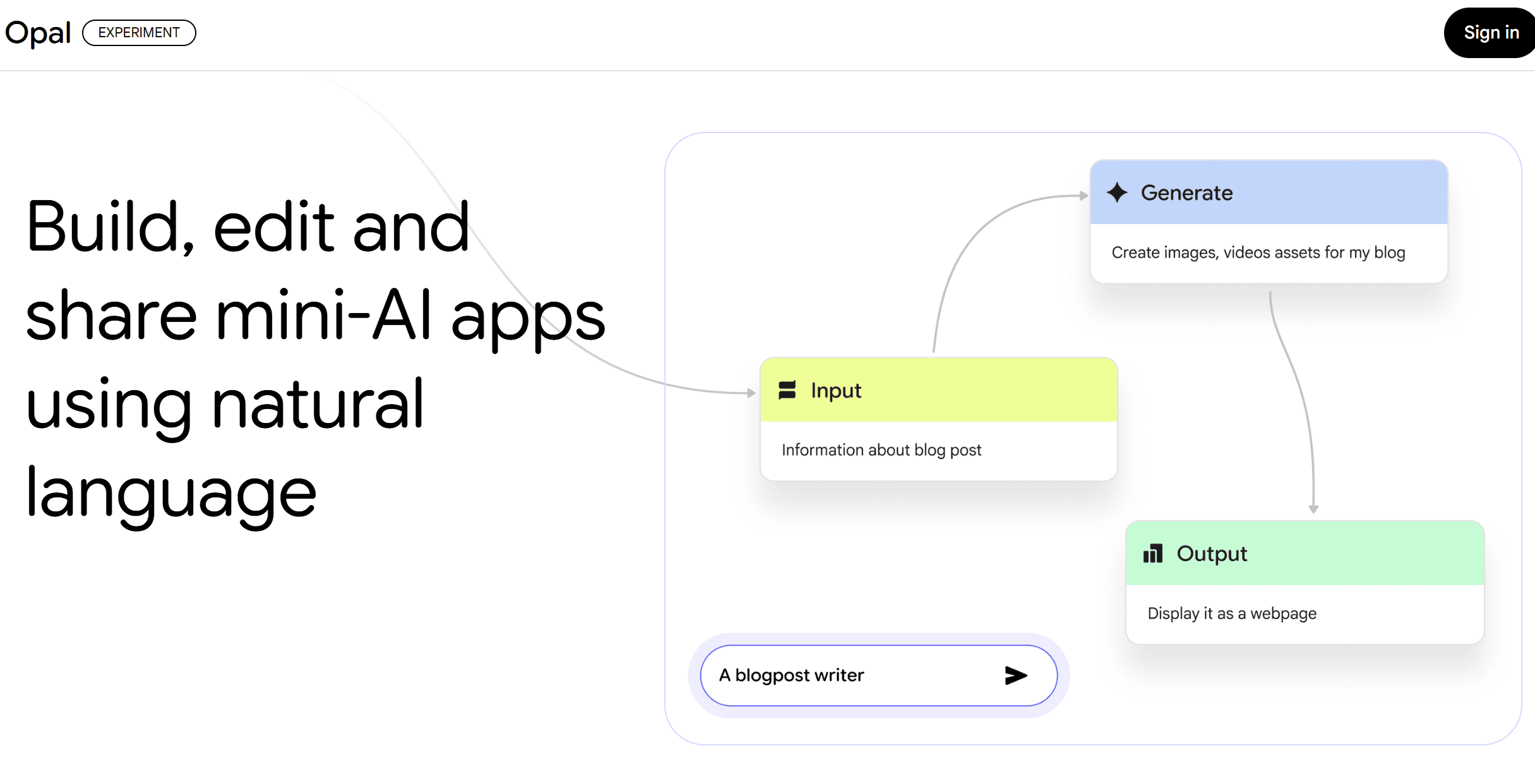 Google Launches Opal: A Visual Builder for Creating and Publishing AI-Powered Apps