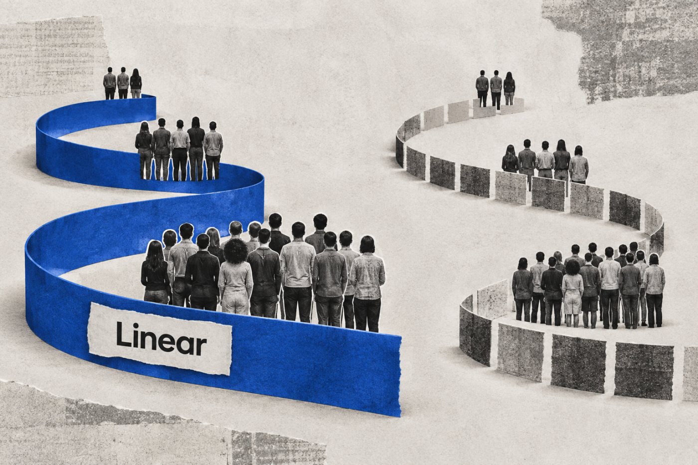 Comparação dos custos estimados de Linear Basic e Jira Standard para equipes de 10, 50 e 300 usuários.