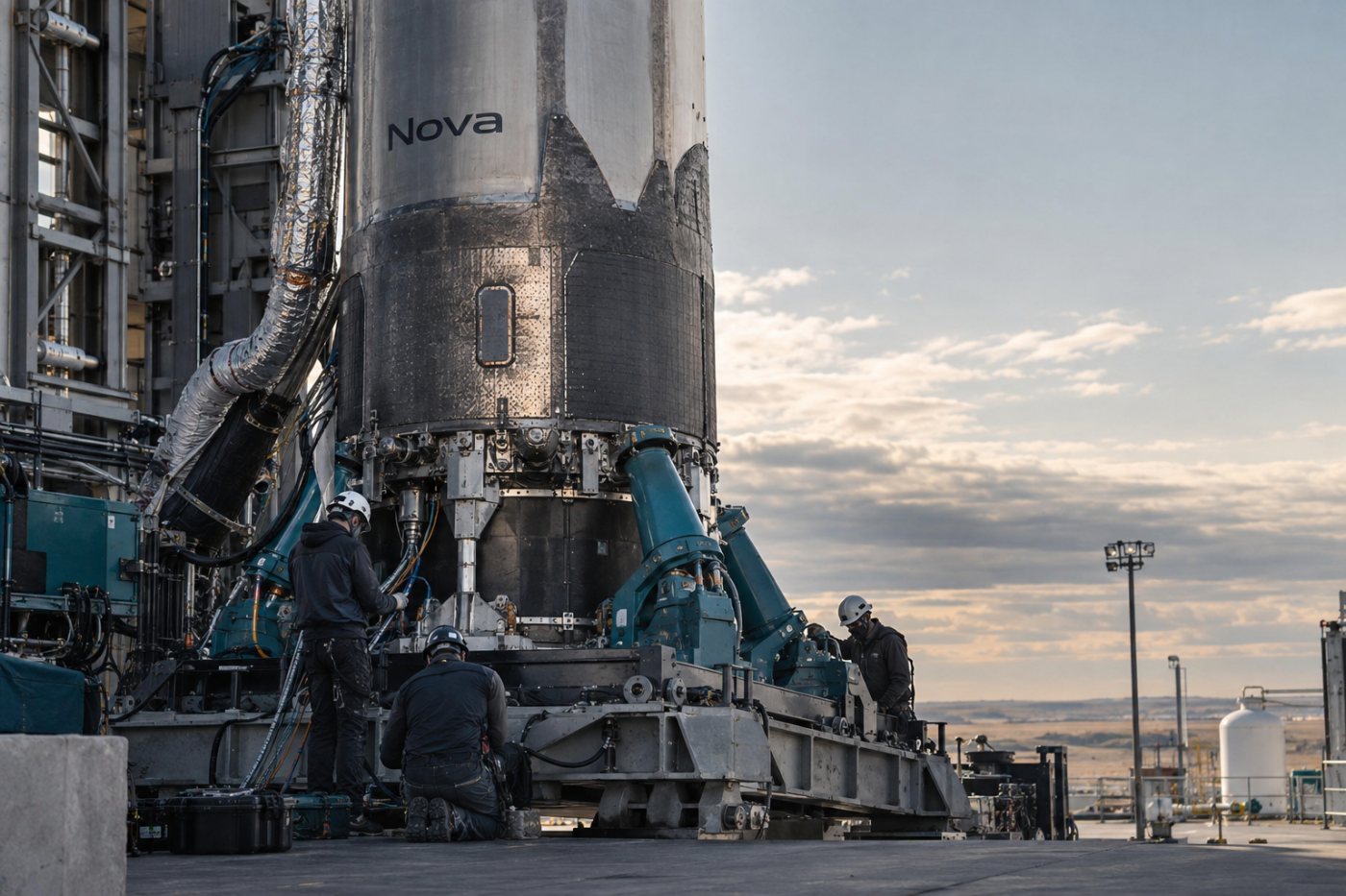 Moses Lake में जमीनी परीक्षण से गुजरता Nova Pathfinder का पहला चरण, जबकि कक्षीय उड़ान अभी बाकी है