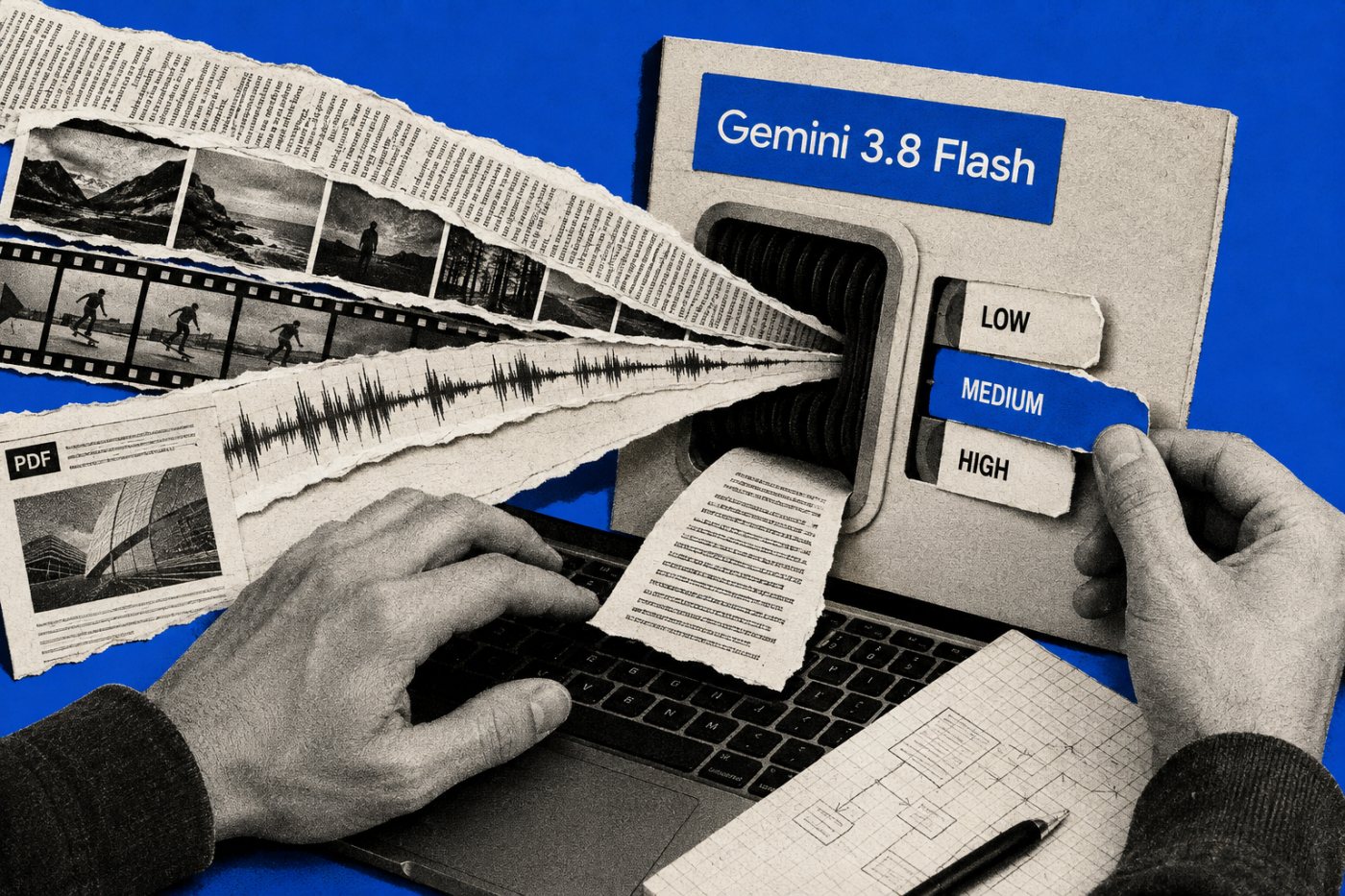 Gemini 3.8 Flashの長い入力上限、最大出力、3段階の推論設定の比較
