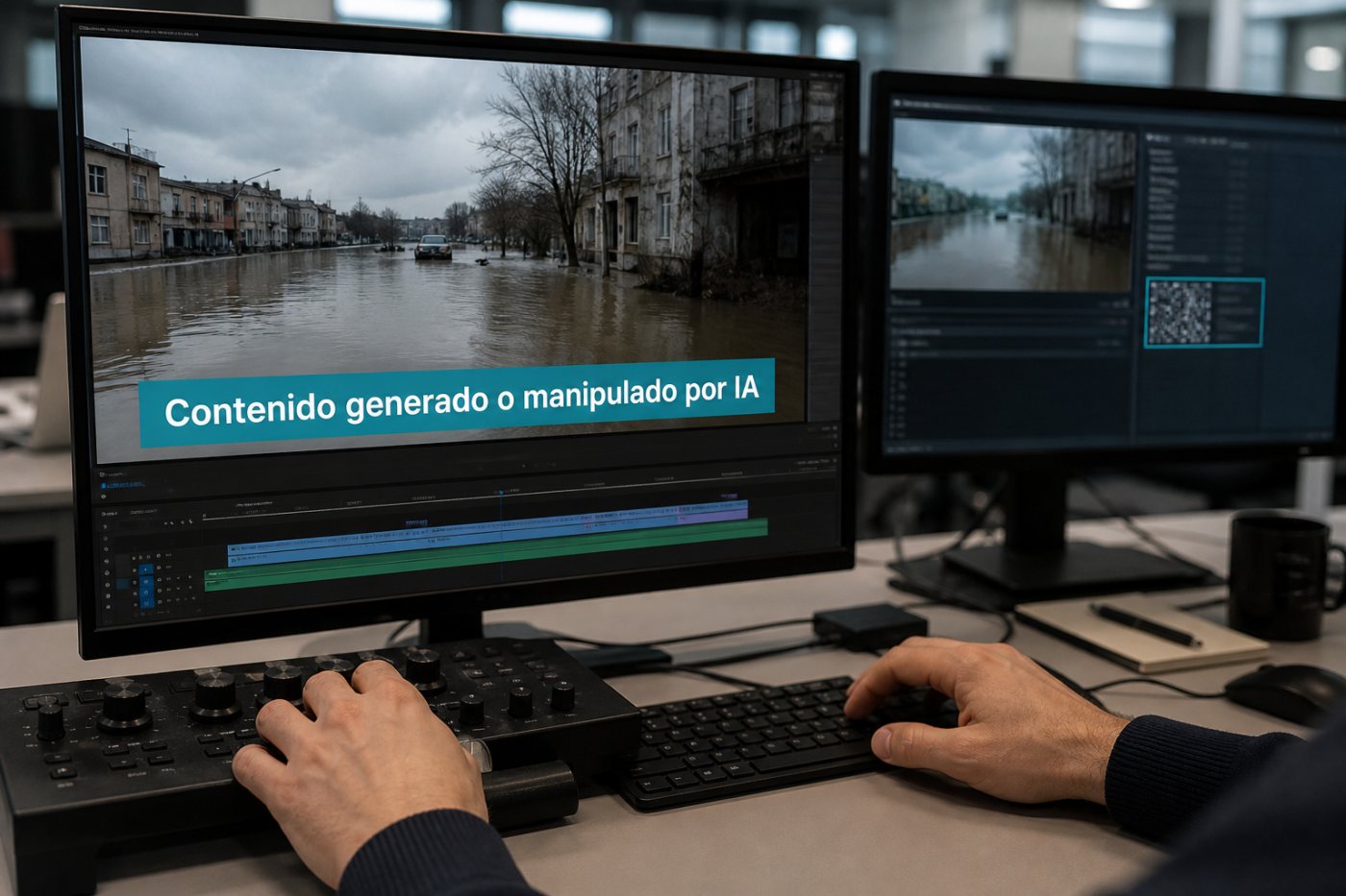 Una ultrafalsificación recibe un aviso perceptible además de la marca técnica incorporada al archivo.