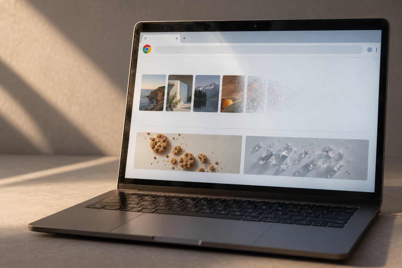 У Chrome гісторыя наведванняў выдаляецца асобна ад cookies і кэшу.